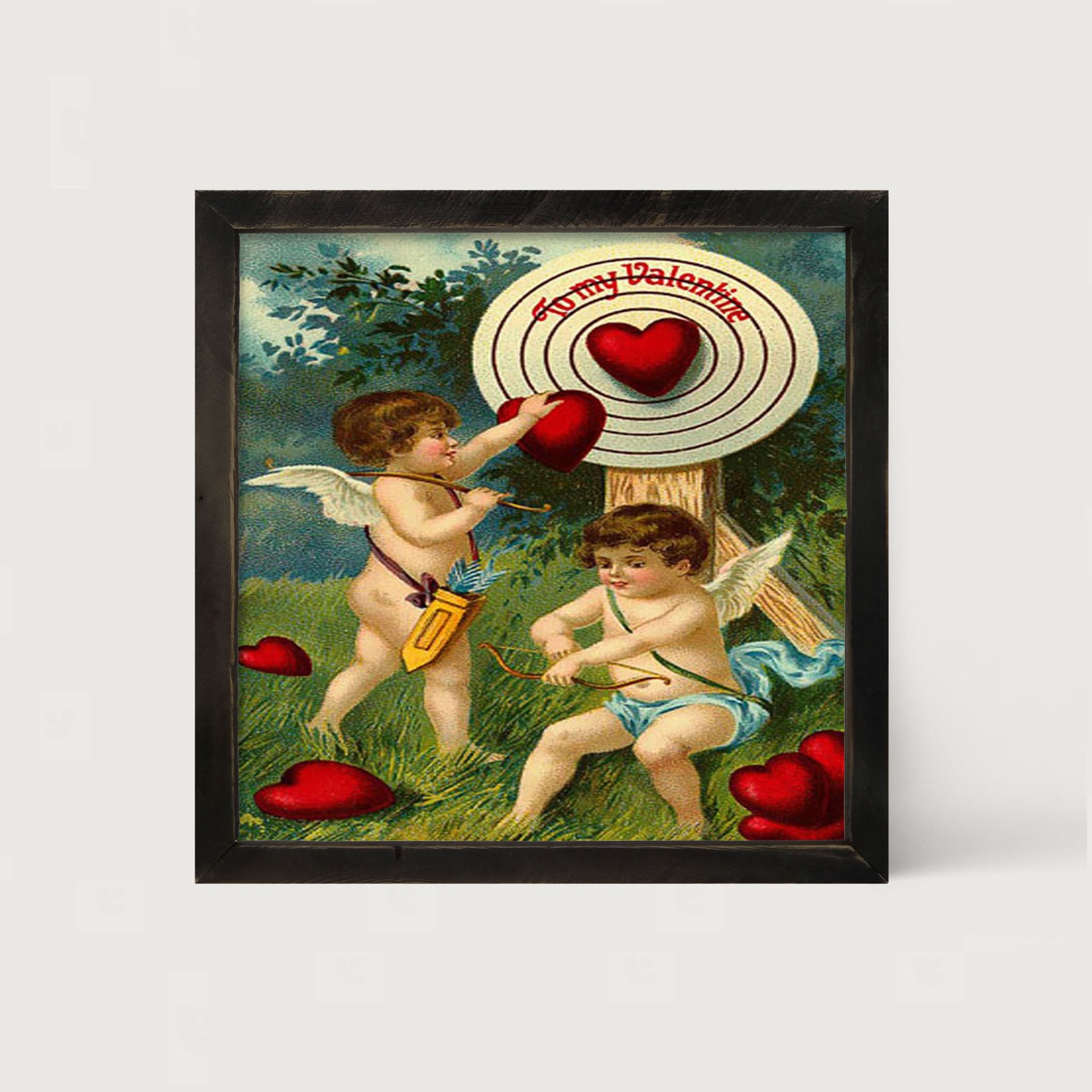 Heart is the Target - Framed art