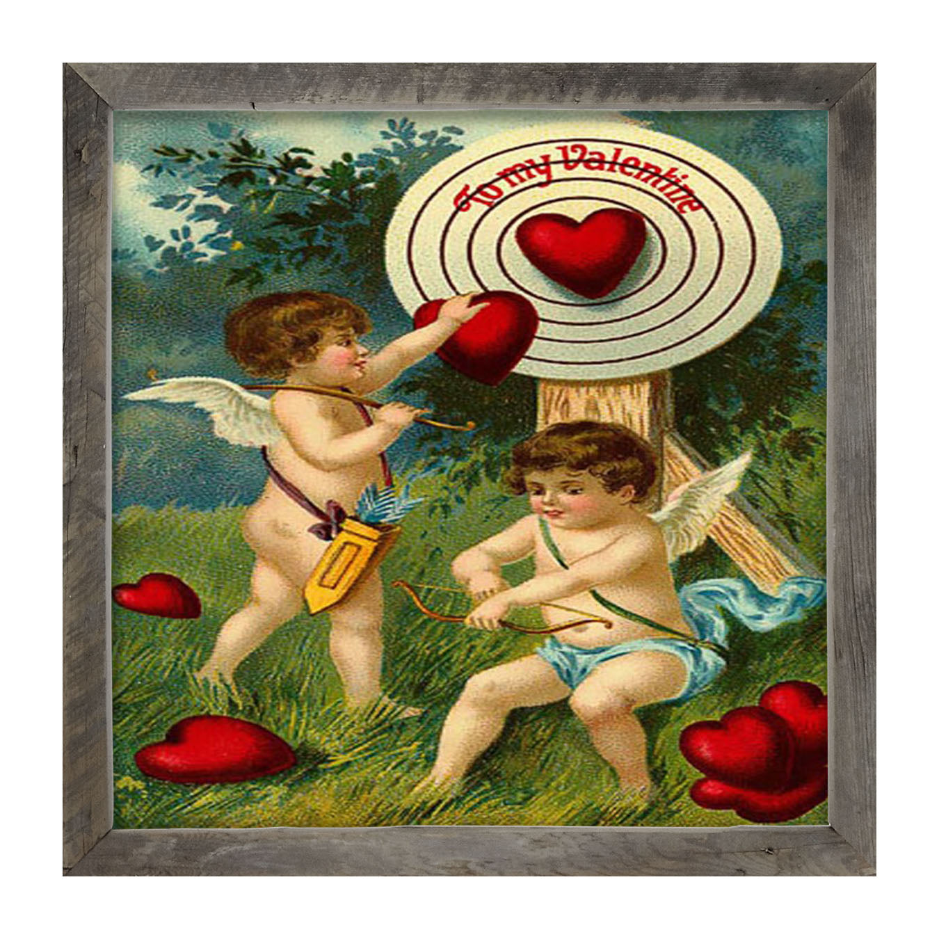Heart is the Target - Framed art