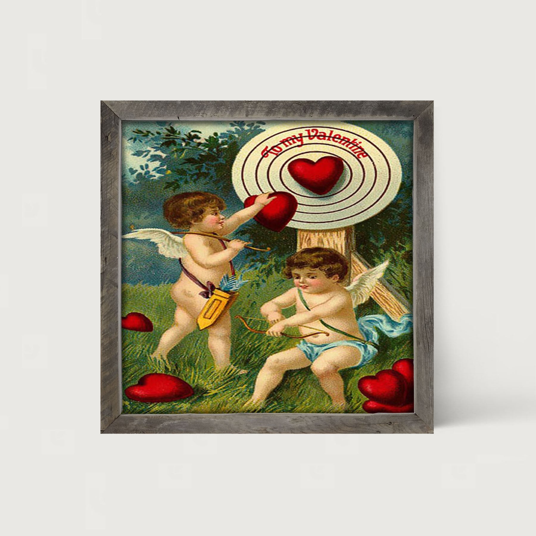 Heart is the Target - Framed art