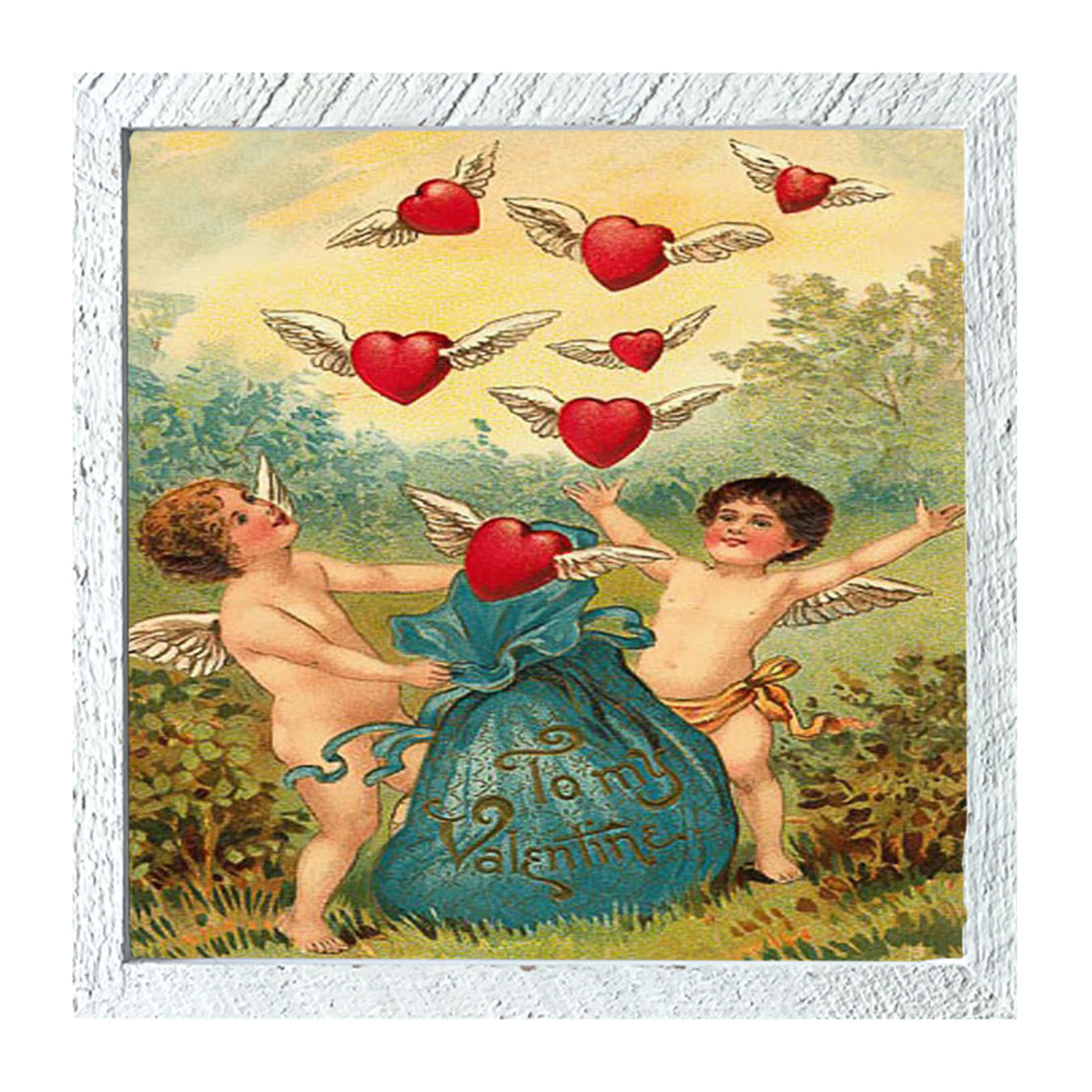 Let The Hearts Out - Framed art