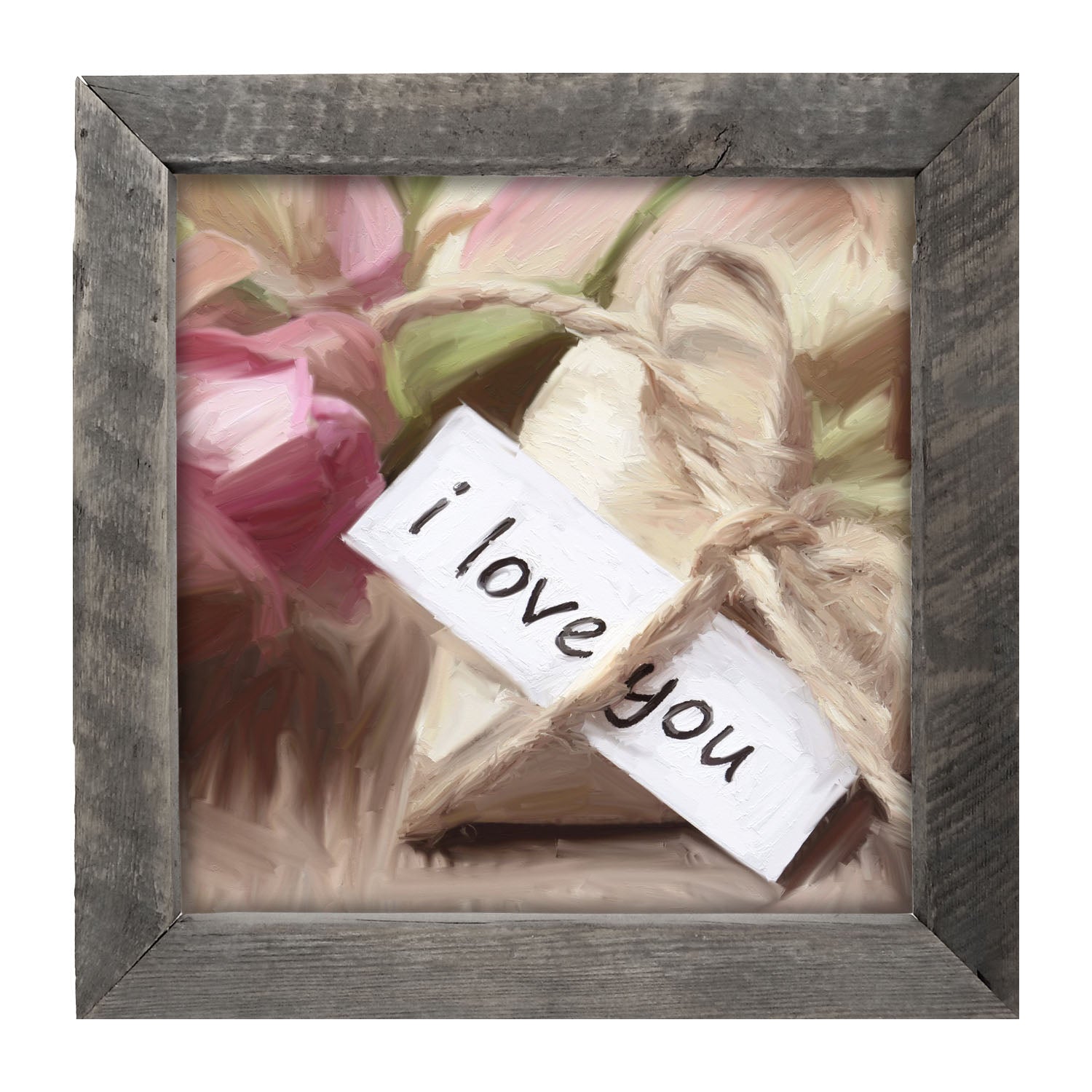 I Love You Heart - Framed art