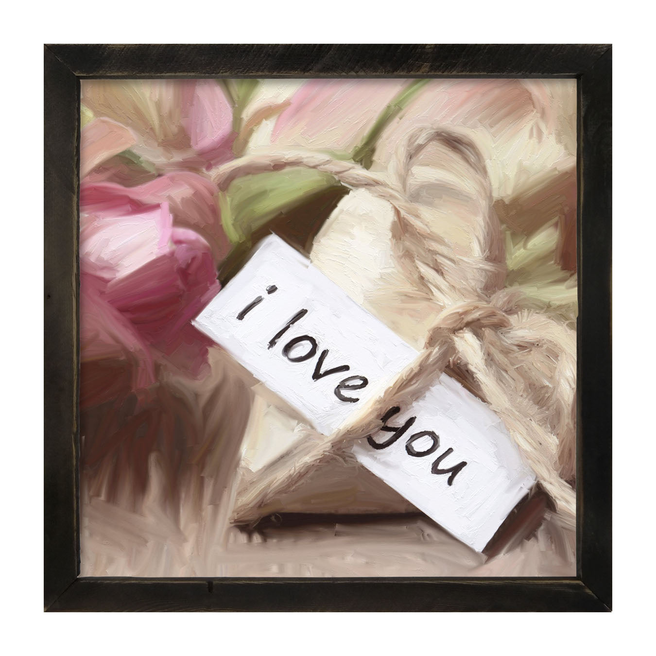 I Love You Heart - Framed art