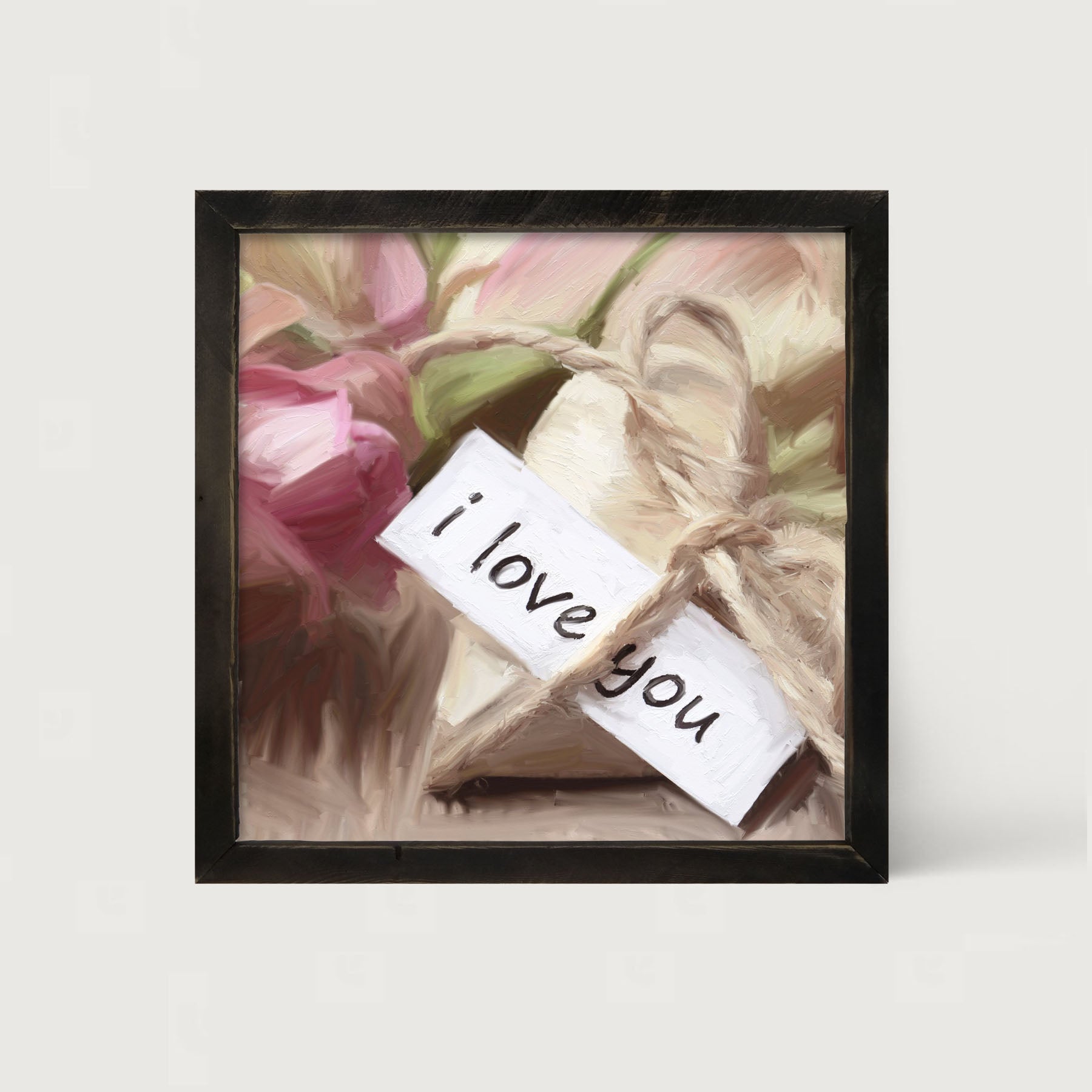 I Love You Heart - Framed art