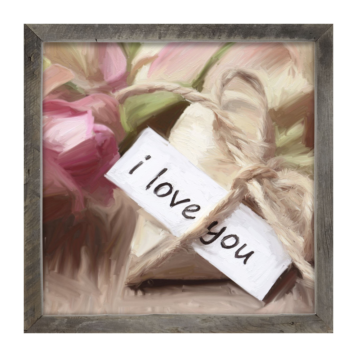 I Love You Heart - Framed art