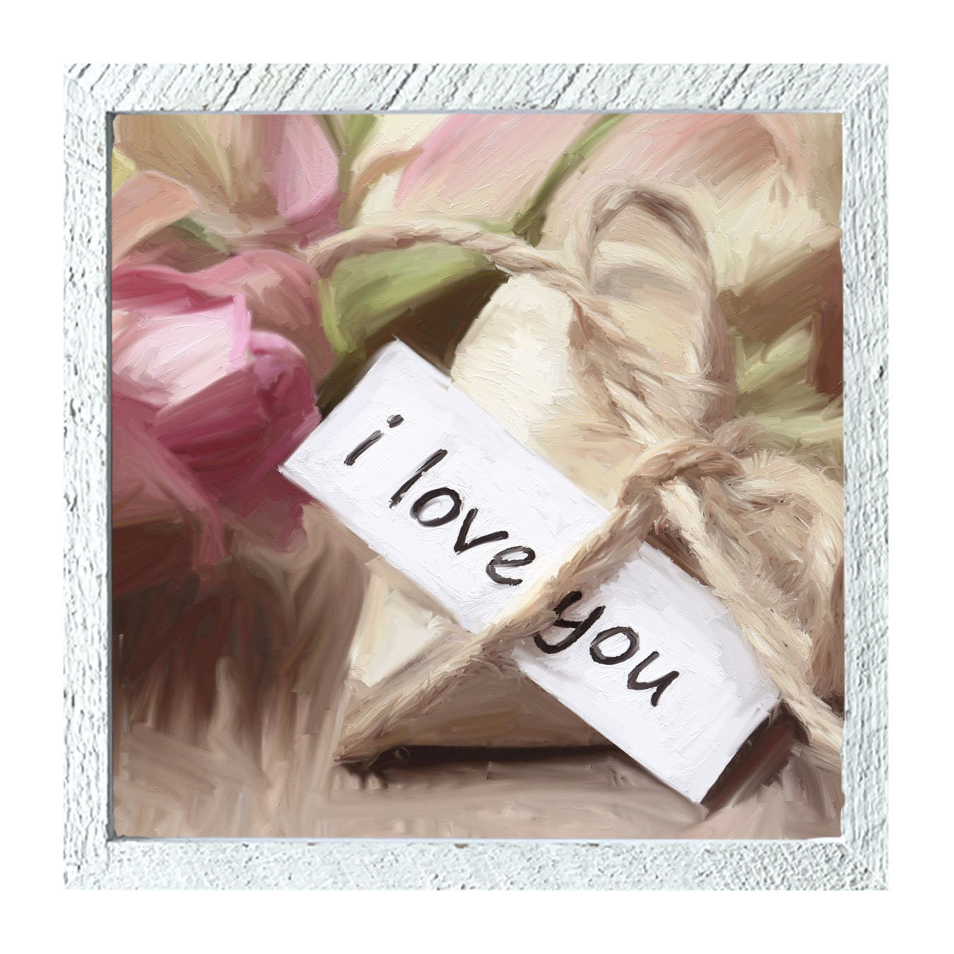 I Love You Heart - Framed art