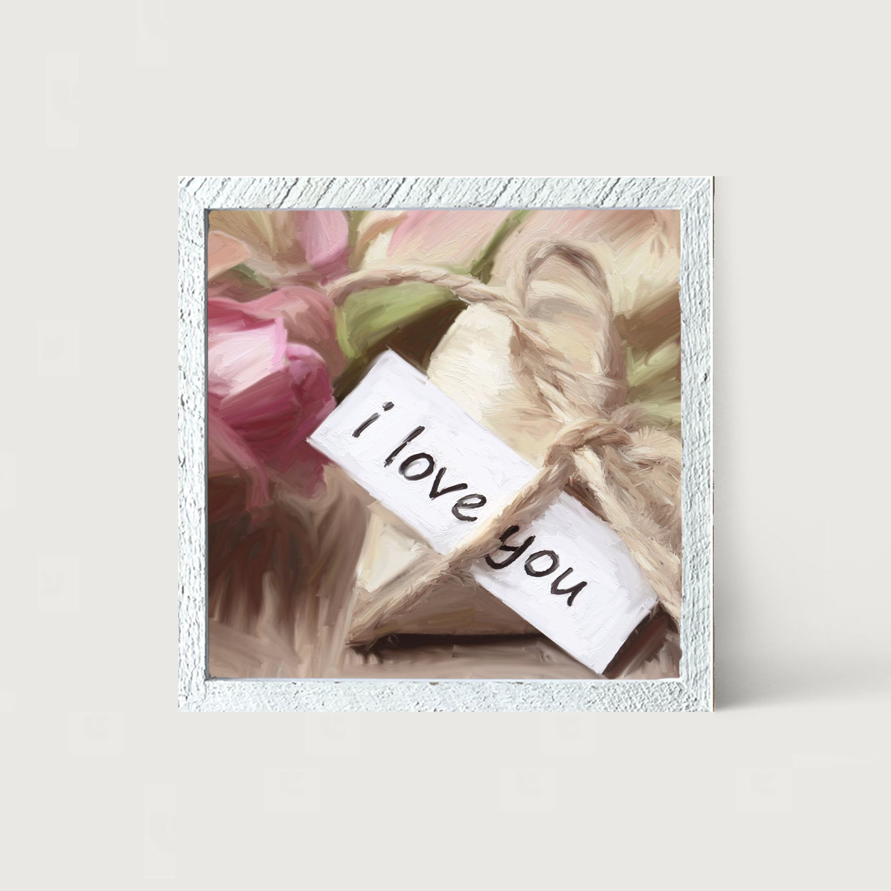 I Love You Heart - Framed art
