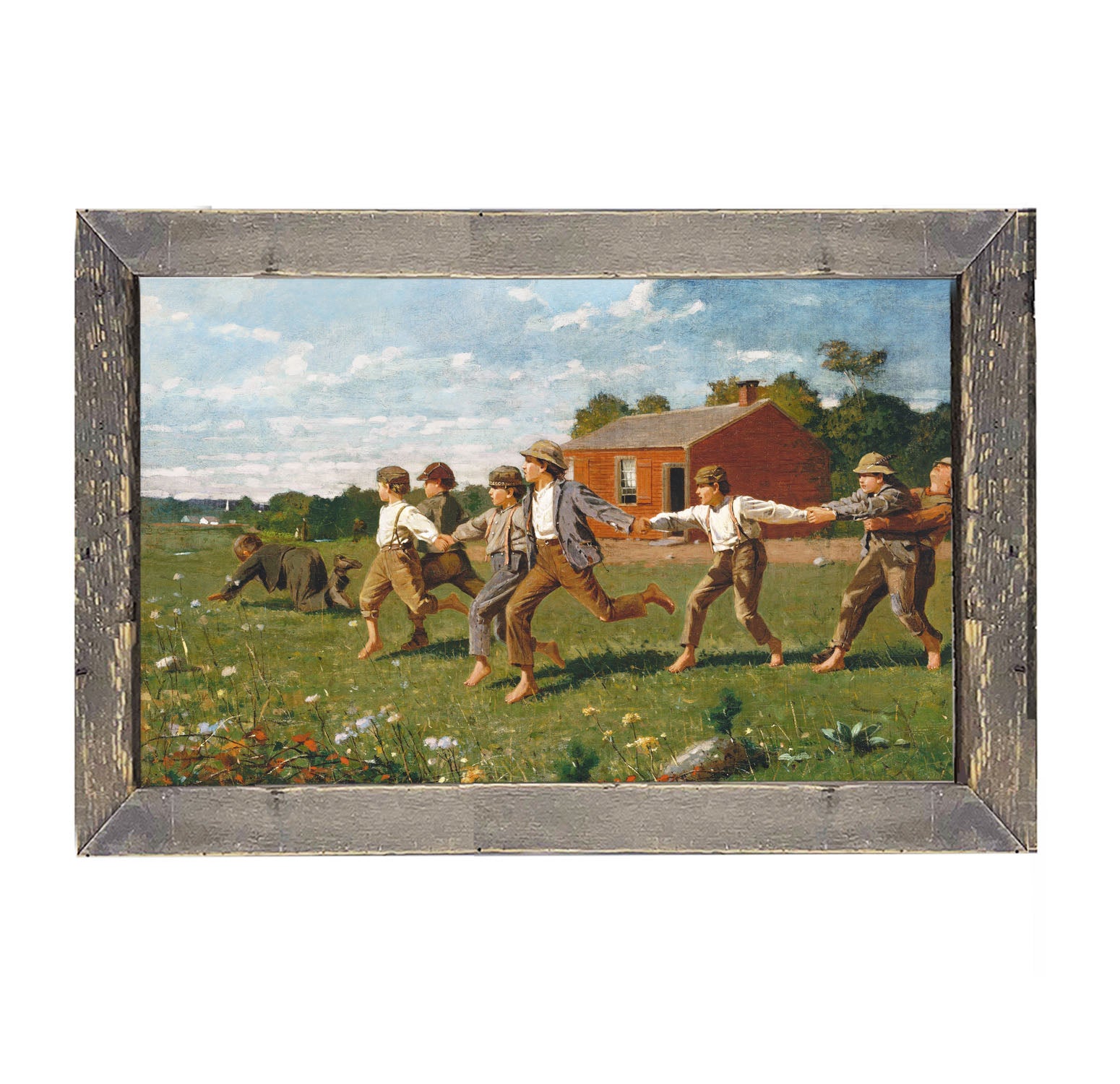 Children at Play - Framed art