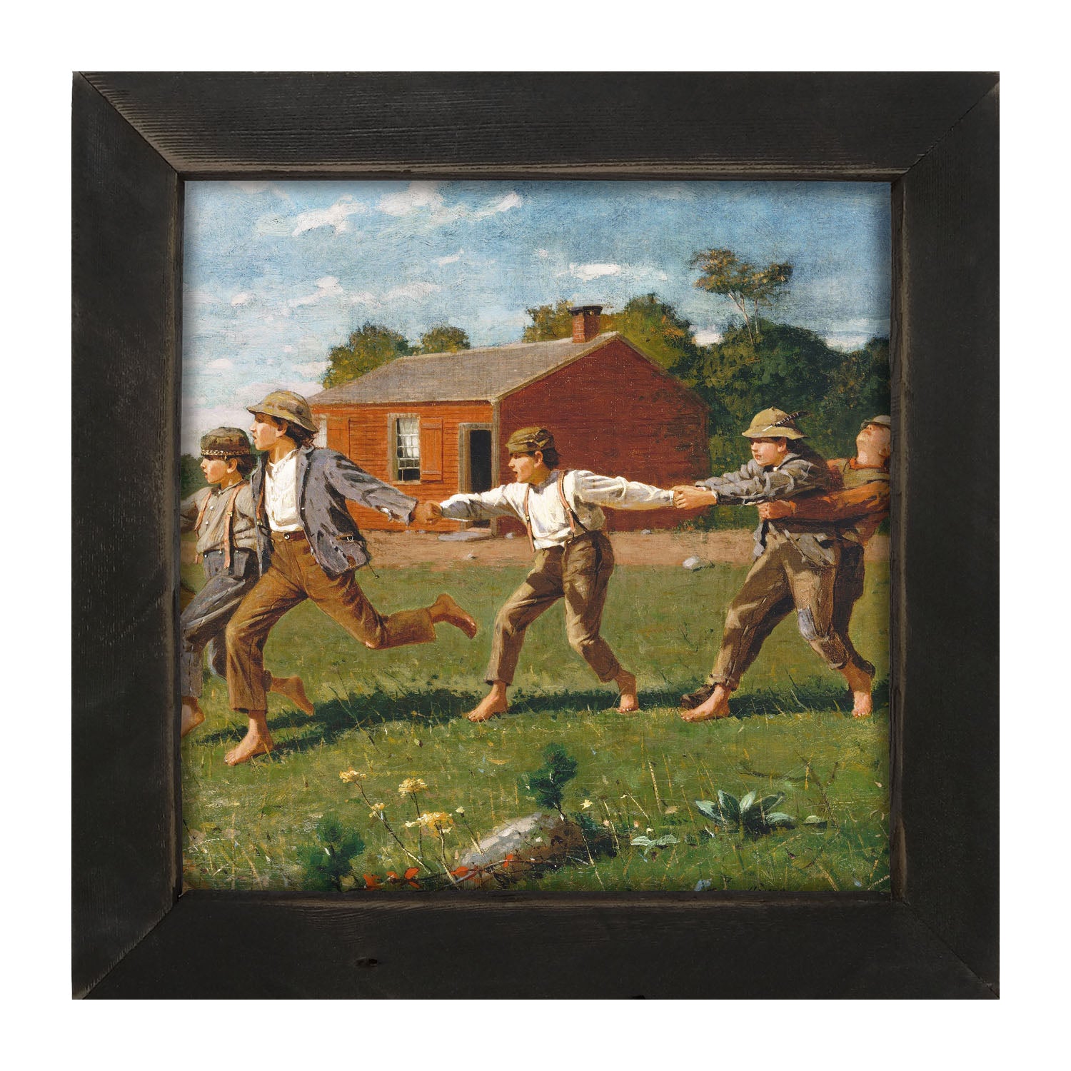 Children at Play - Framed art