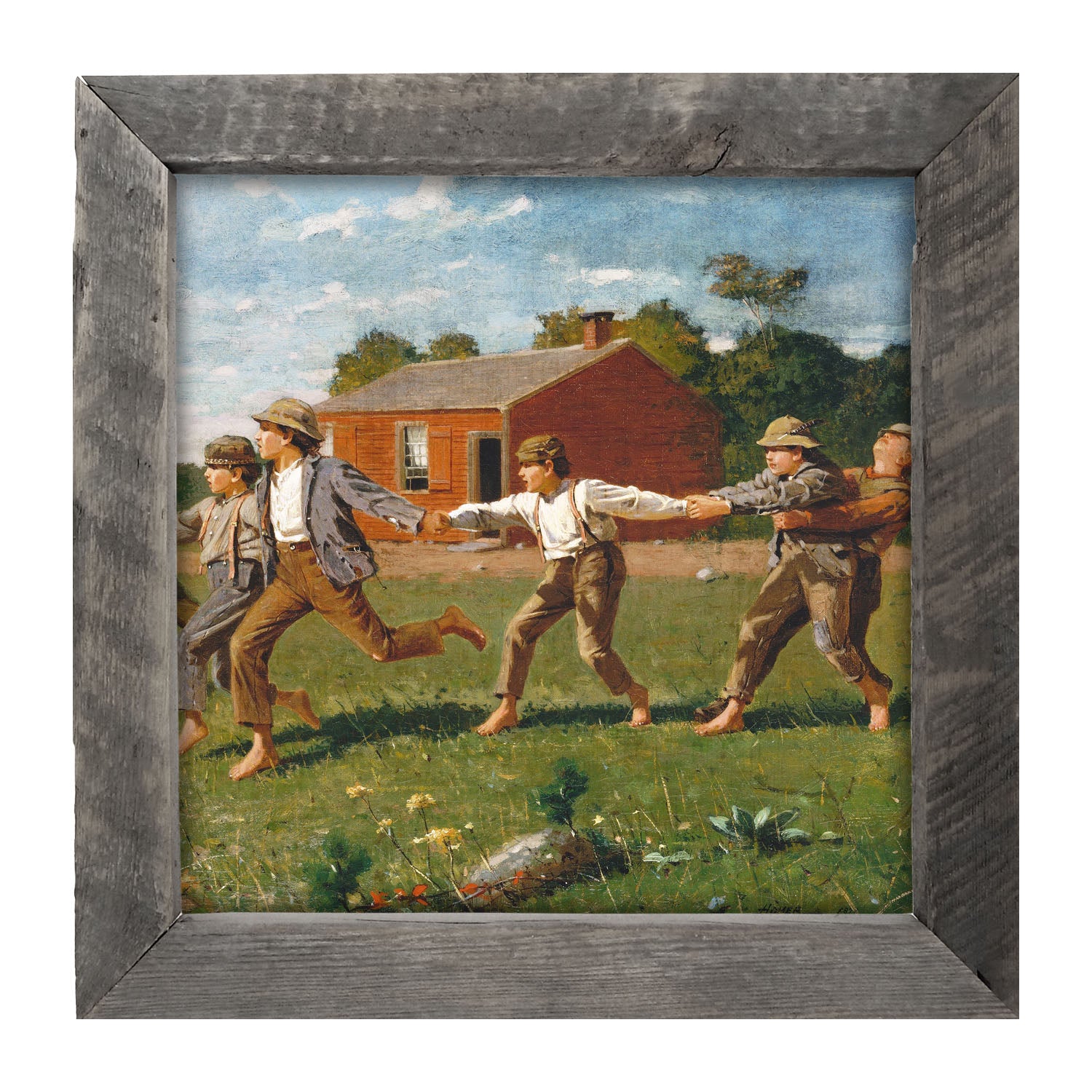 Children at Play - Framed art