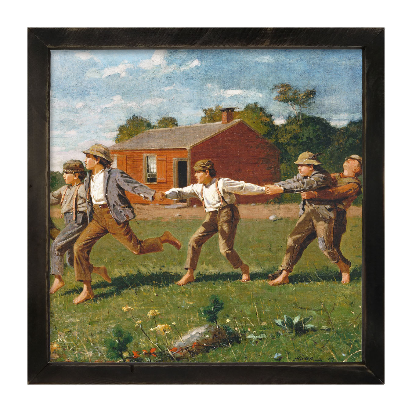 Children at Play - Framed art