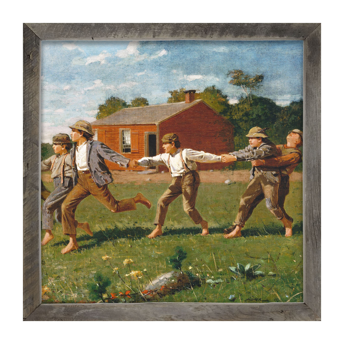 Children at Play - Framed art