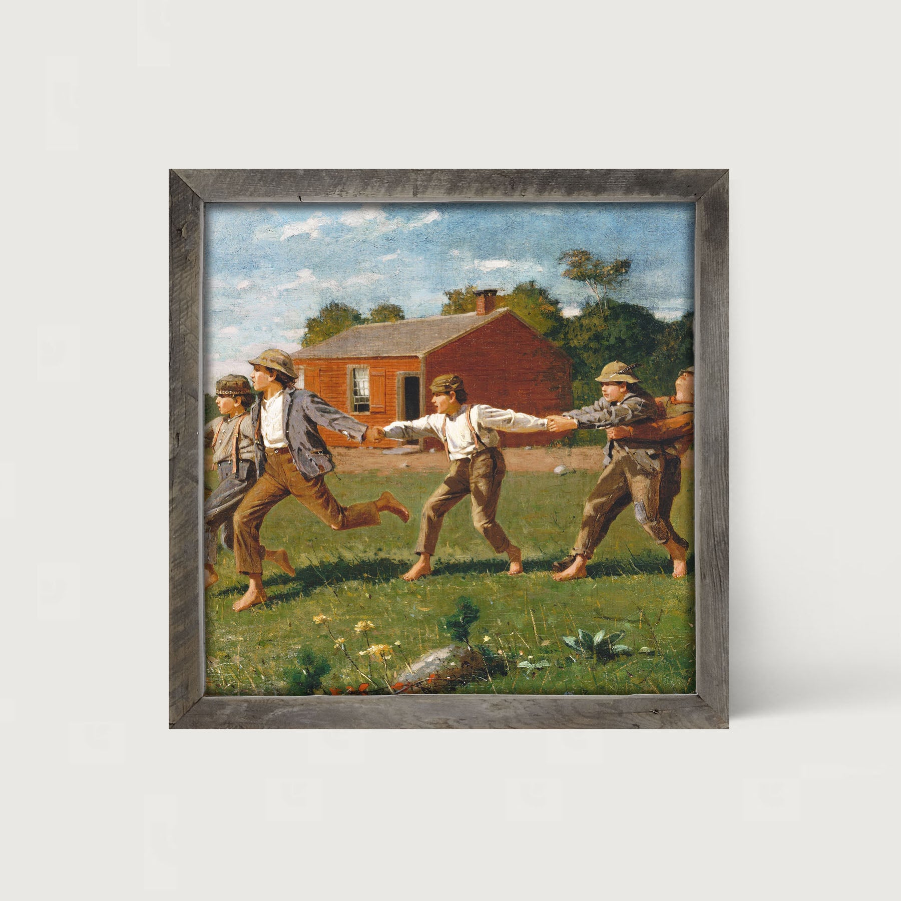 Children at Play - Framed art