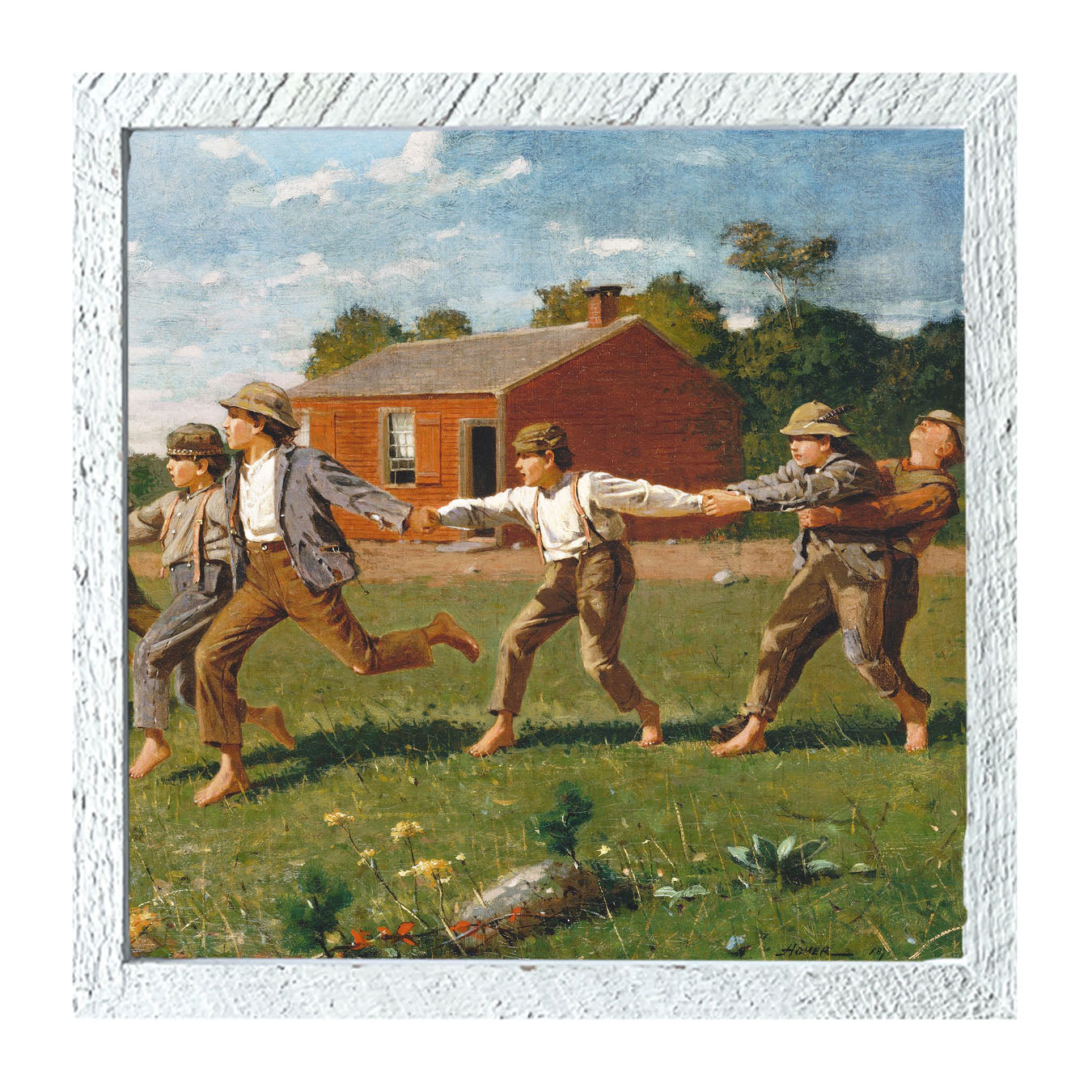 Children at Play - Framed art