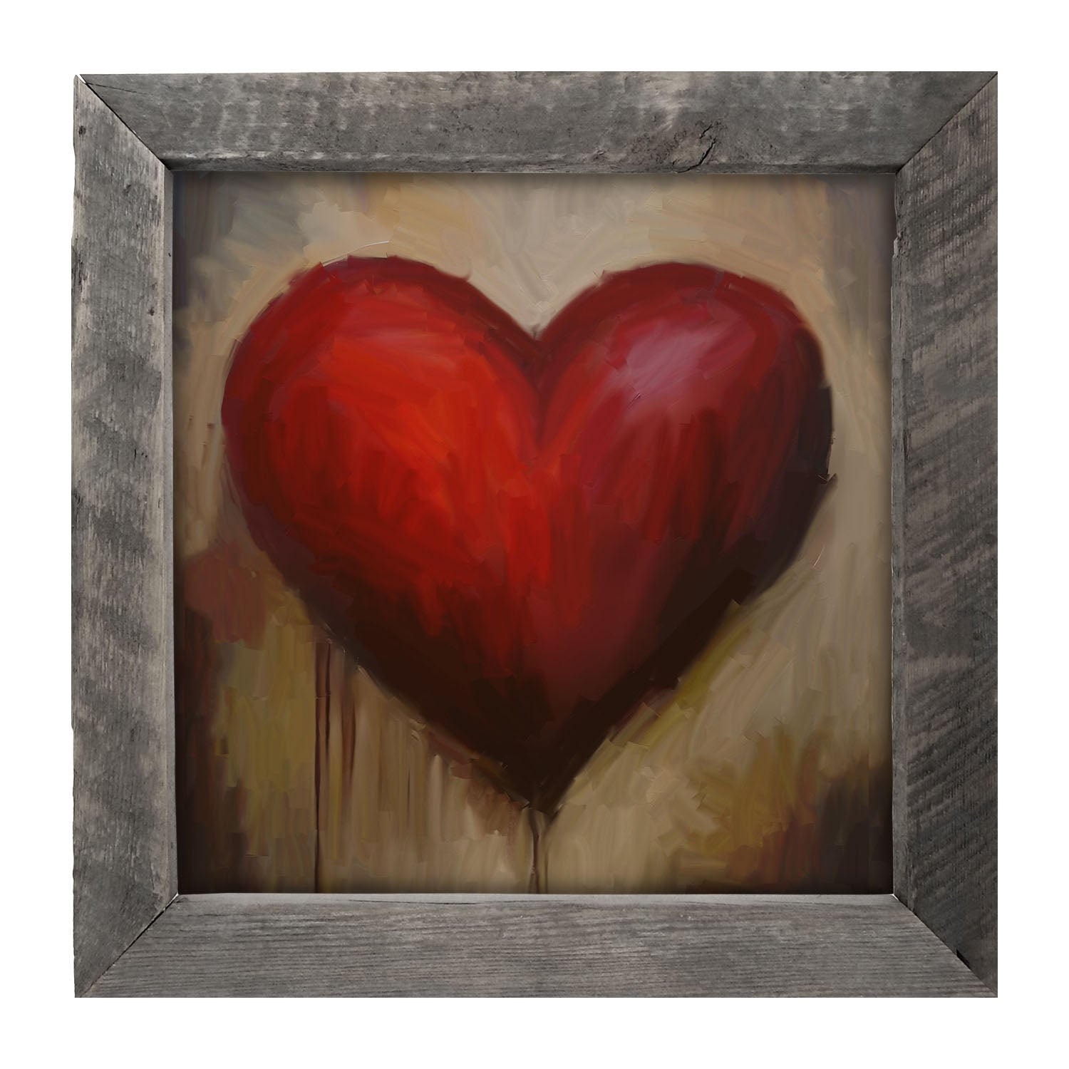 Rustic Heart - Framed art
