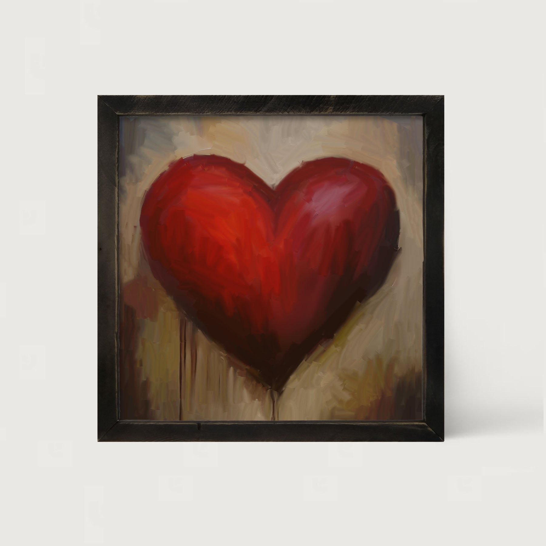 Rustic Heart - Framed art