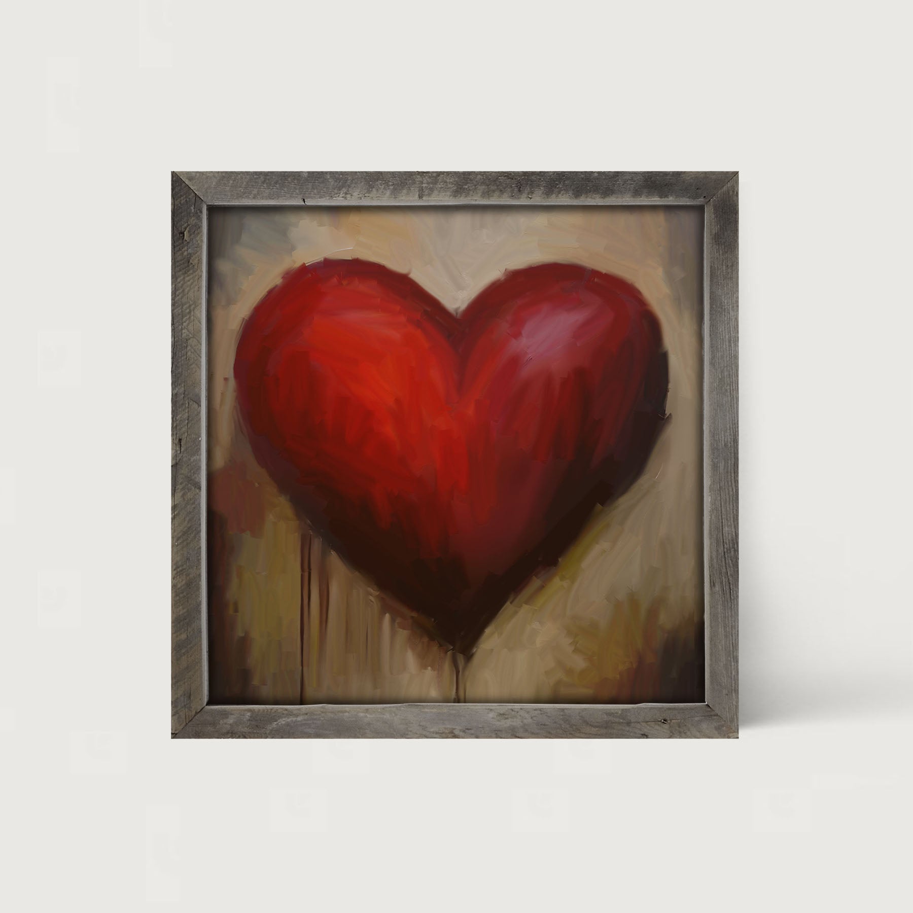 Rustic Heart - Framed art