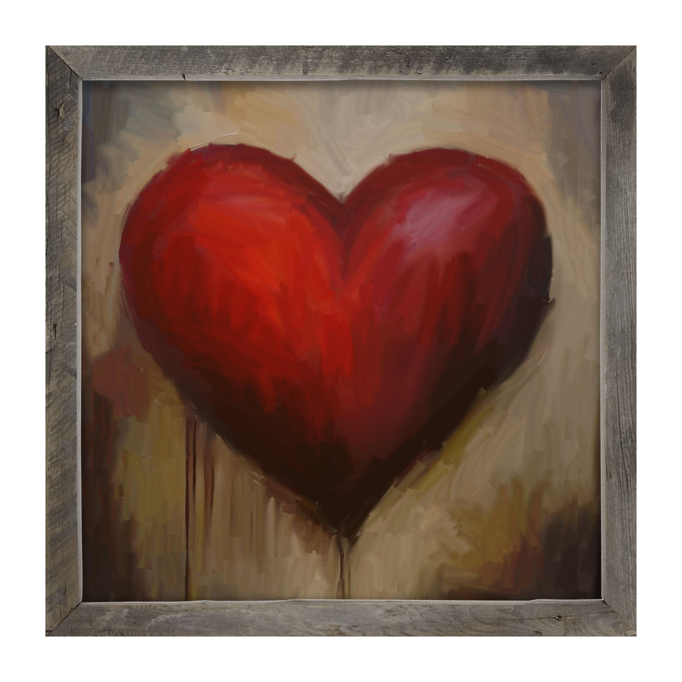 Rustic Heart - Framed art