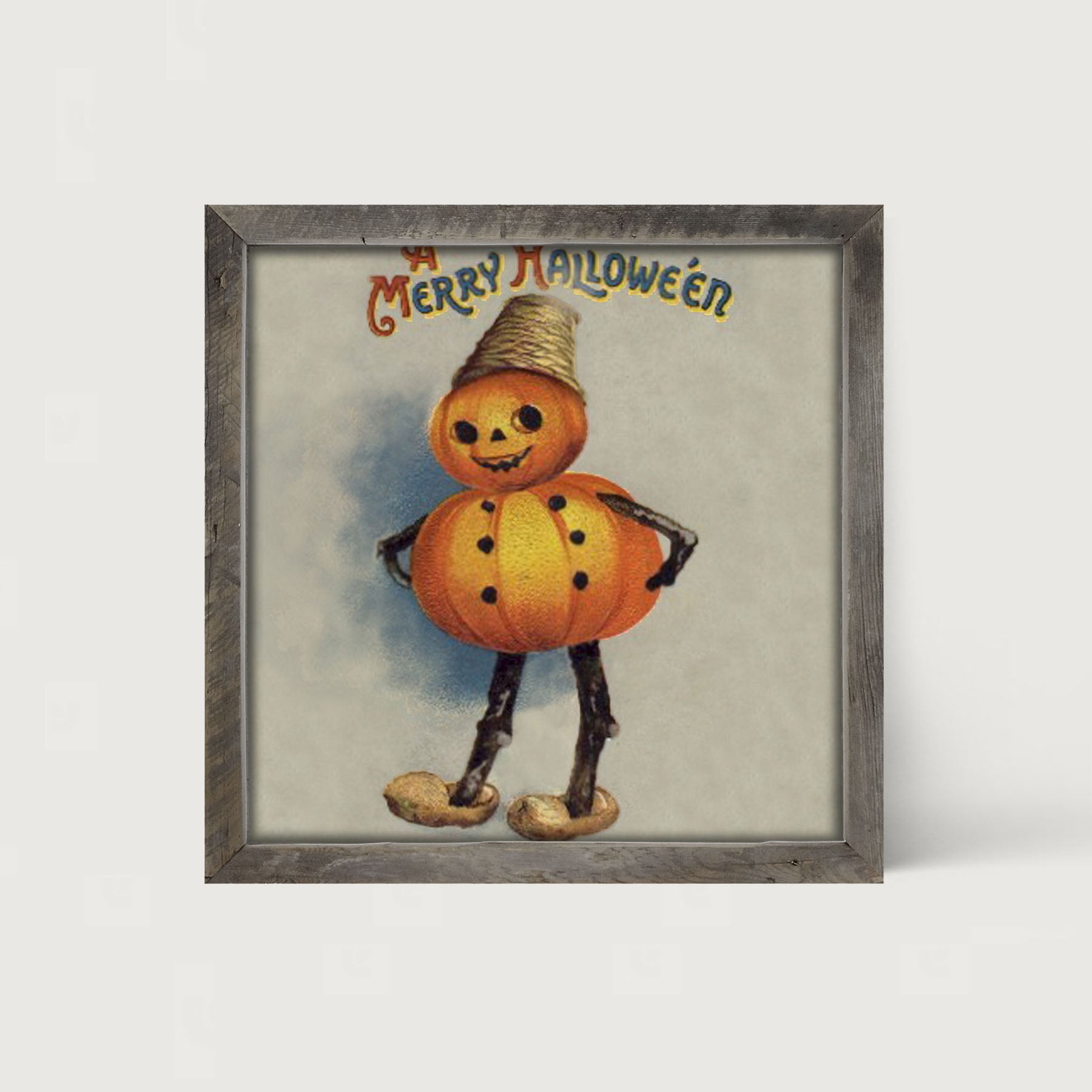 Pumpkin Boy - Framed art