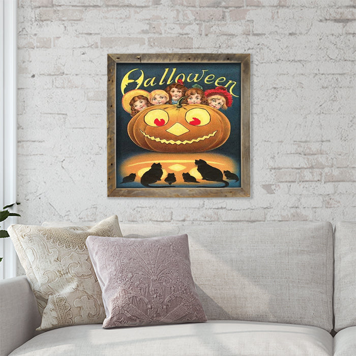 Halloween with Kids, Cats and Pumpkins