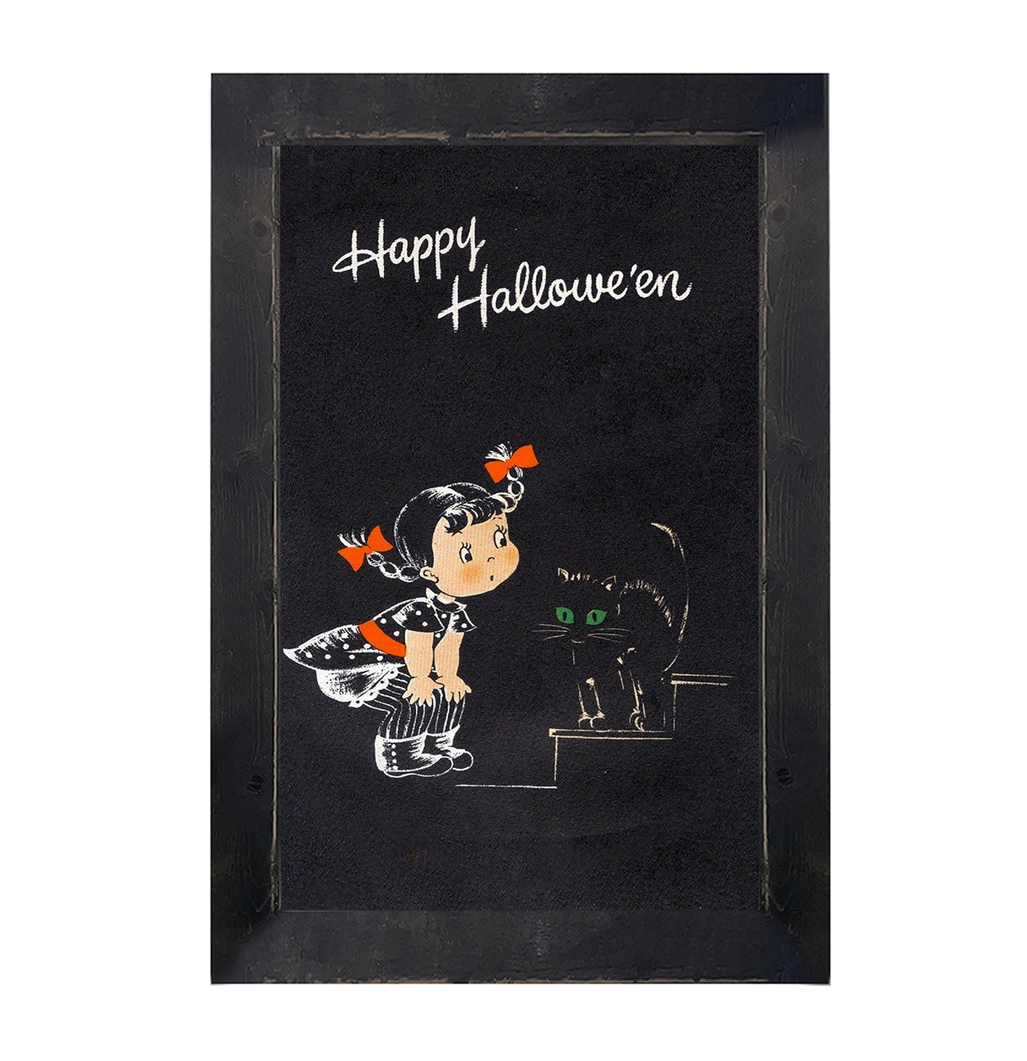 Happy Halloween girl - Framed art
