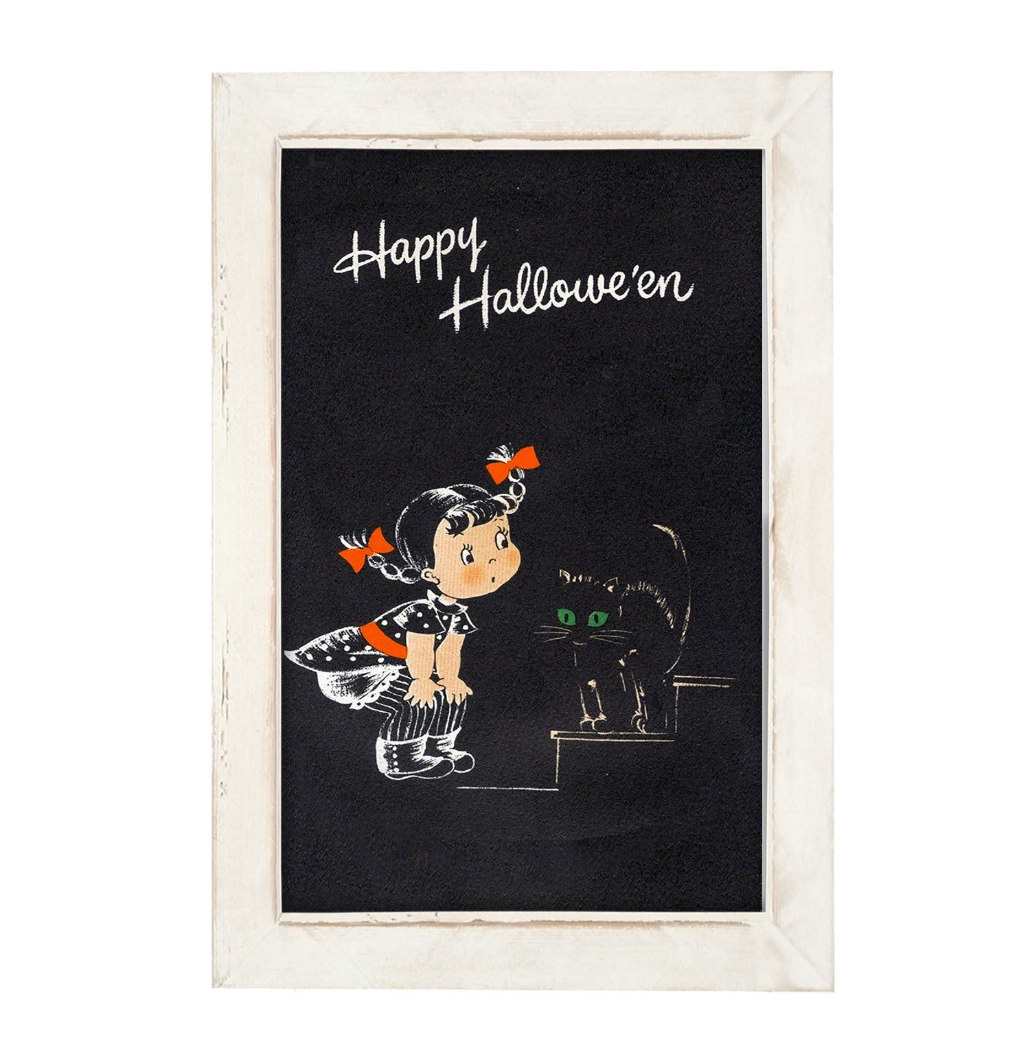 Happy Halloween girl - Framed art
