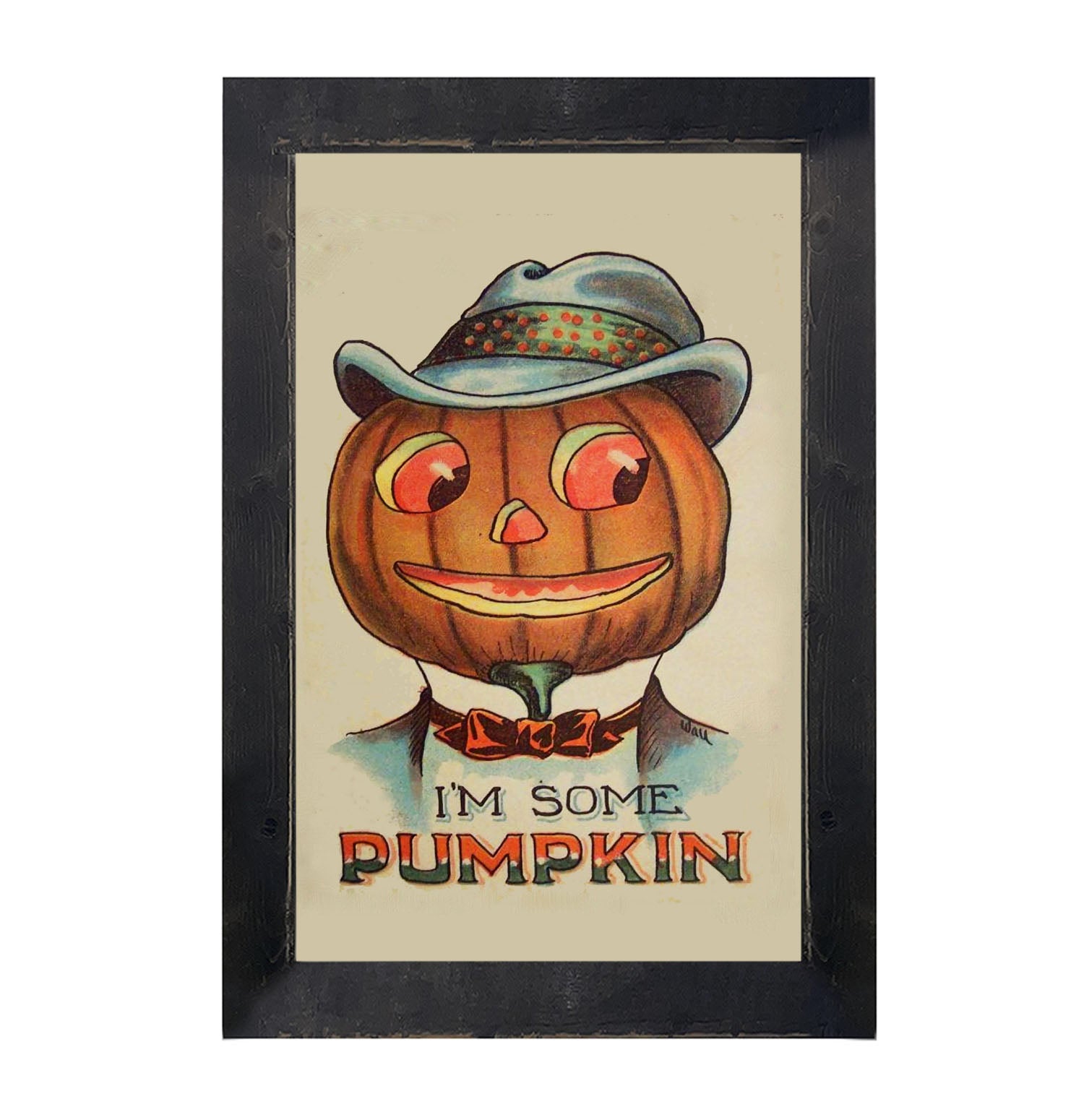 Handsome Pumpkin - Framed art