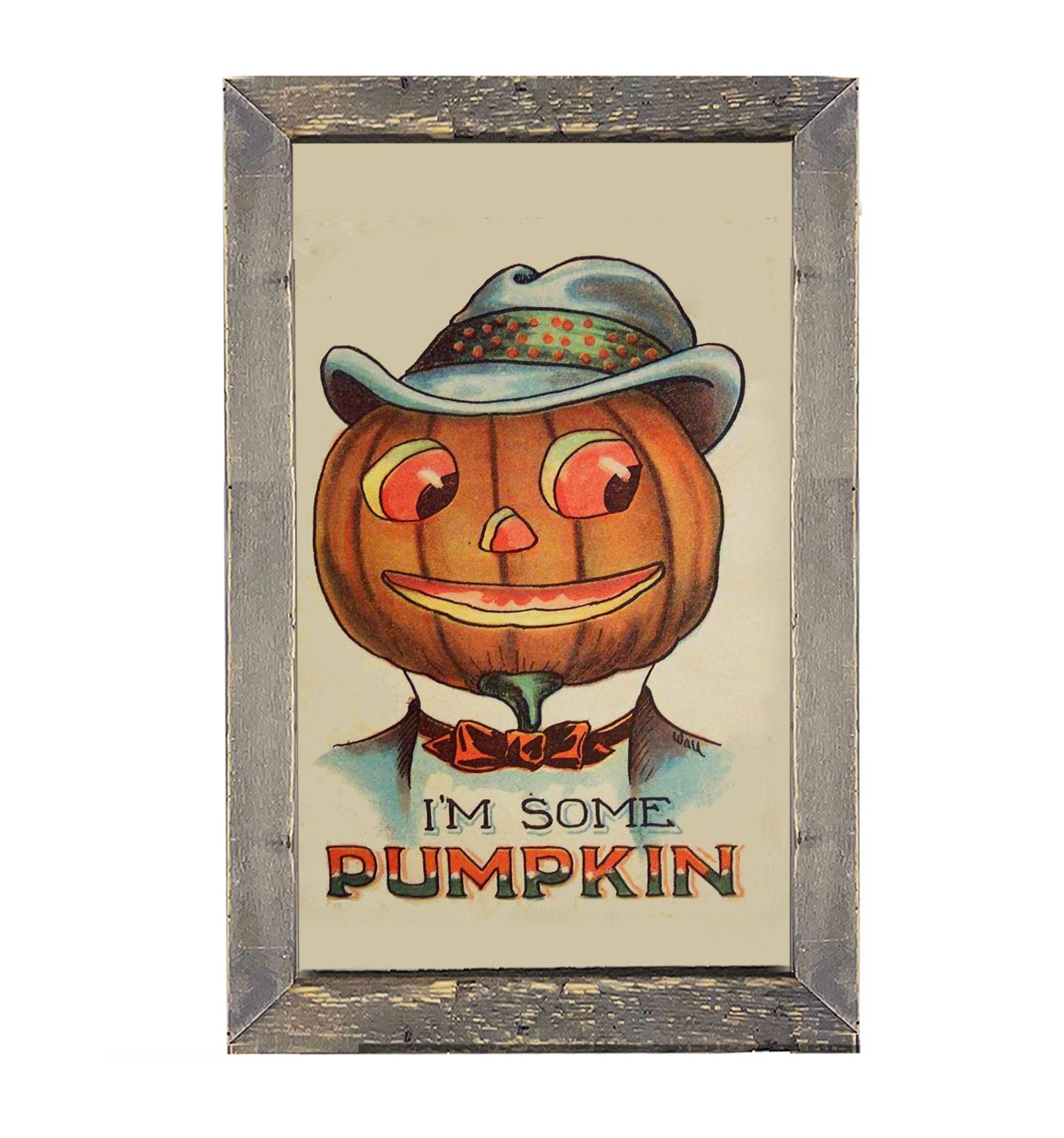 Handsome Pumpkin - Framed art
