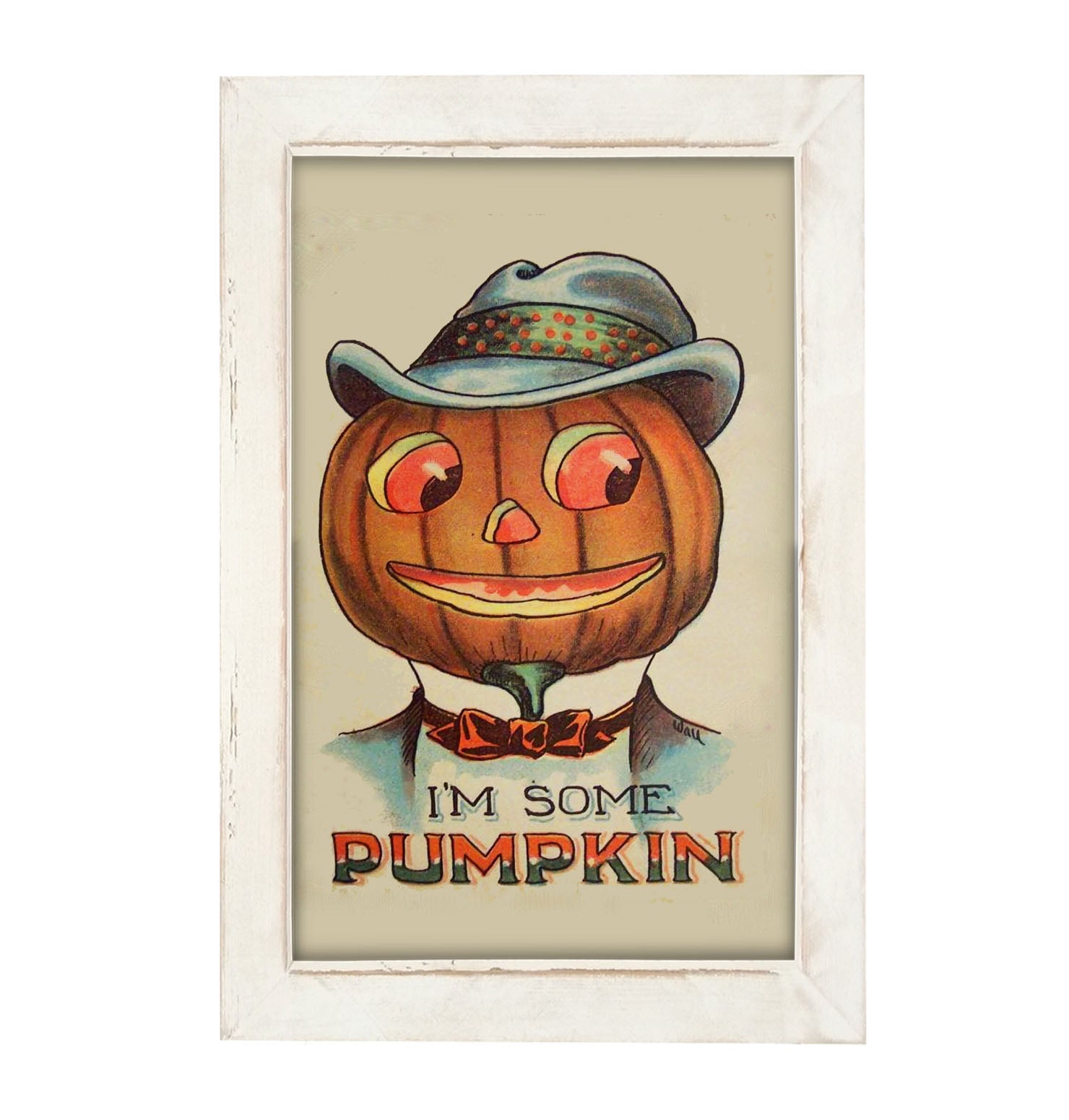 Handsome Pumpkin - Framed art