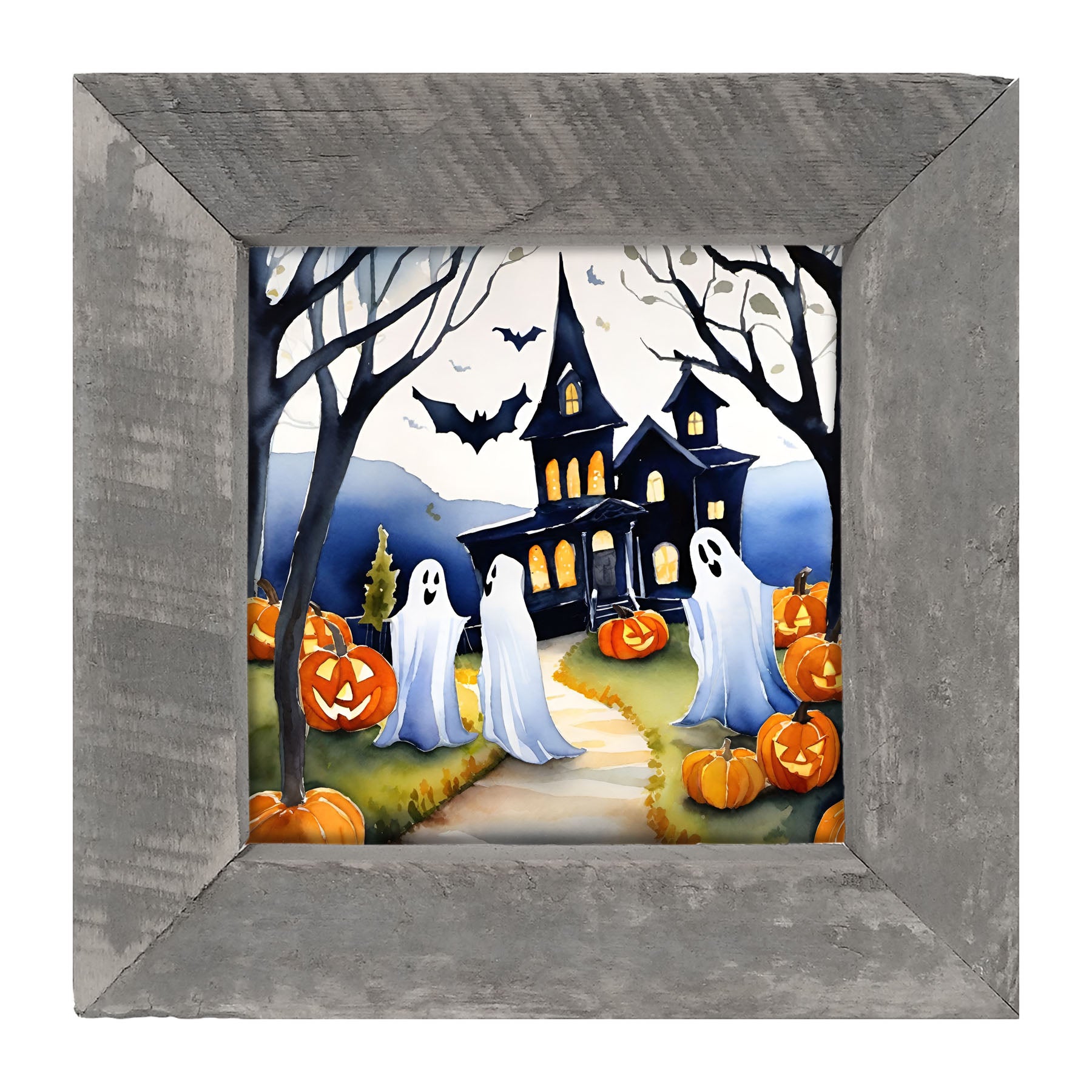 Happy ghosts - Framed art