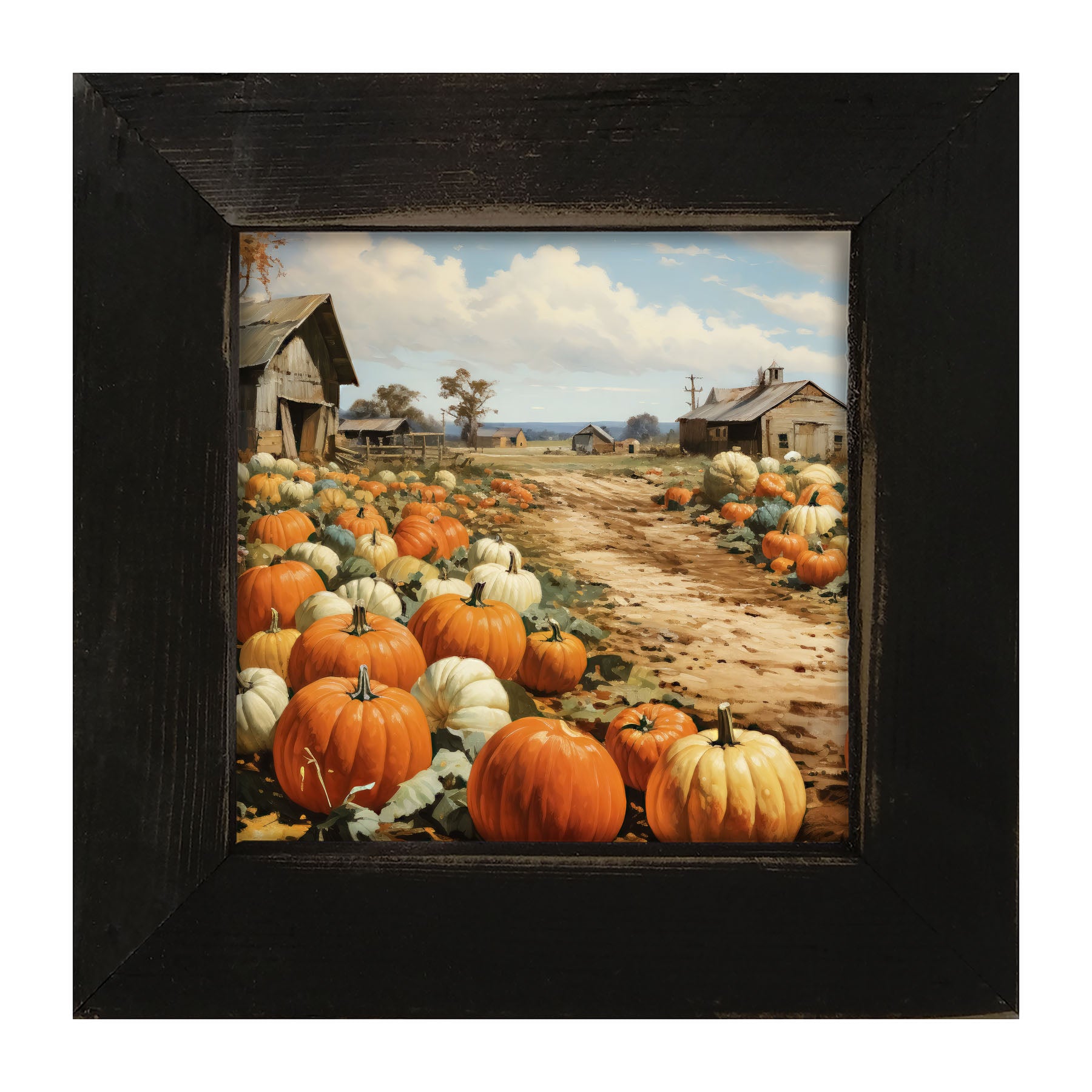Field of Pumpkins - Framed art
