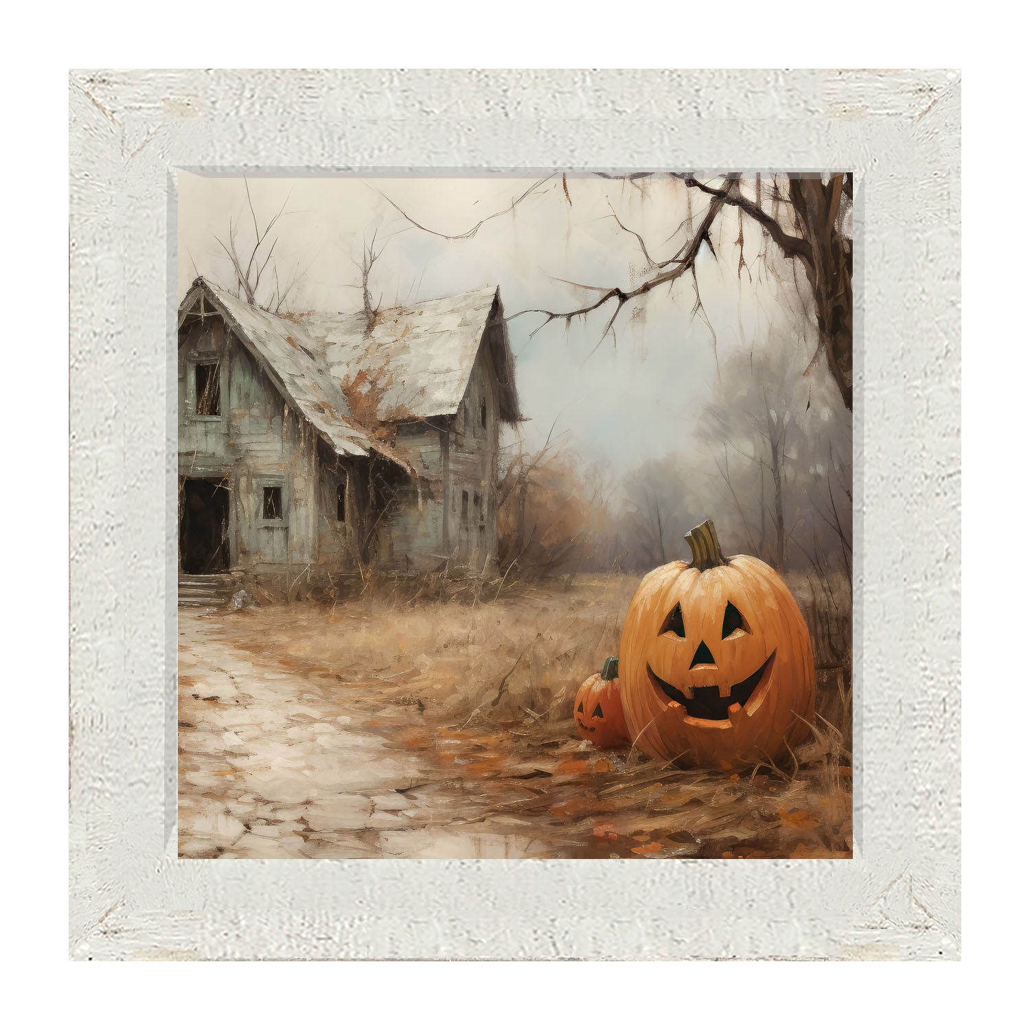 Abandoned house jackolanterns