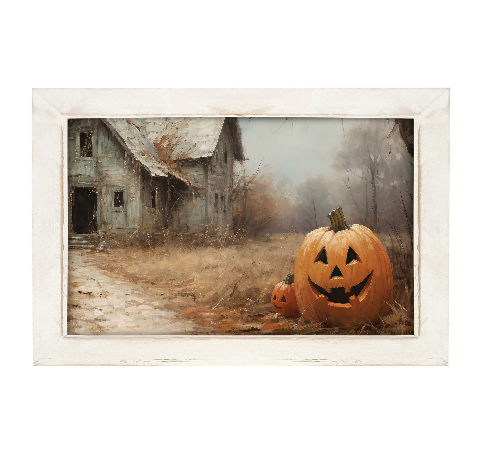 Abandoned house jackolanterns