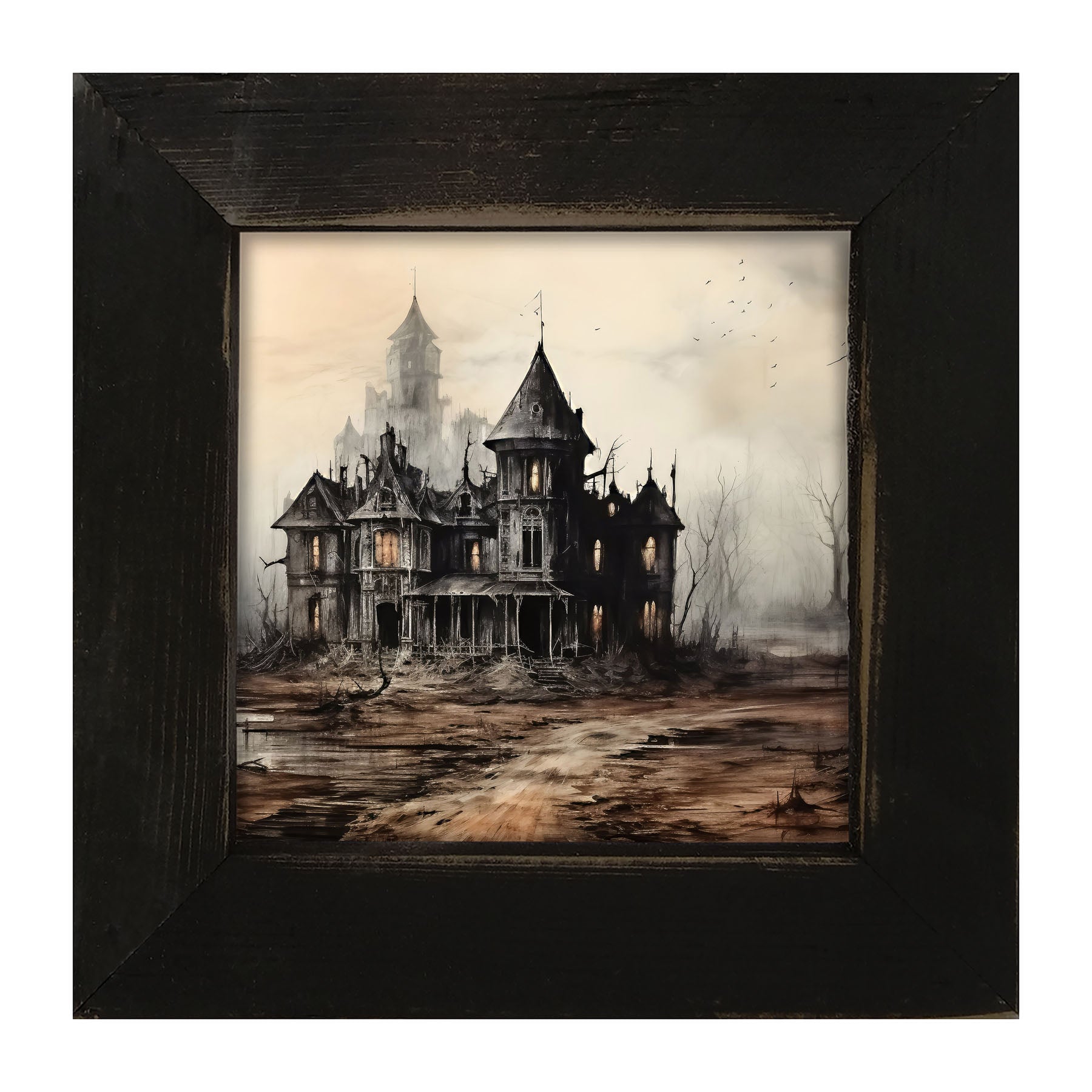 Ghostly houses - Framed art