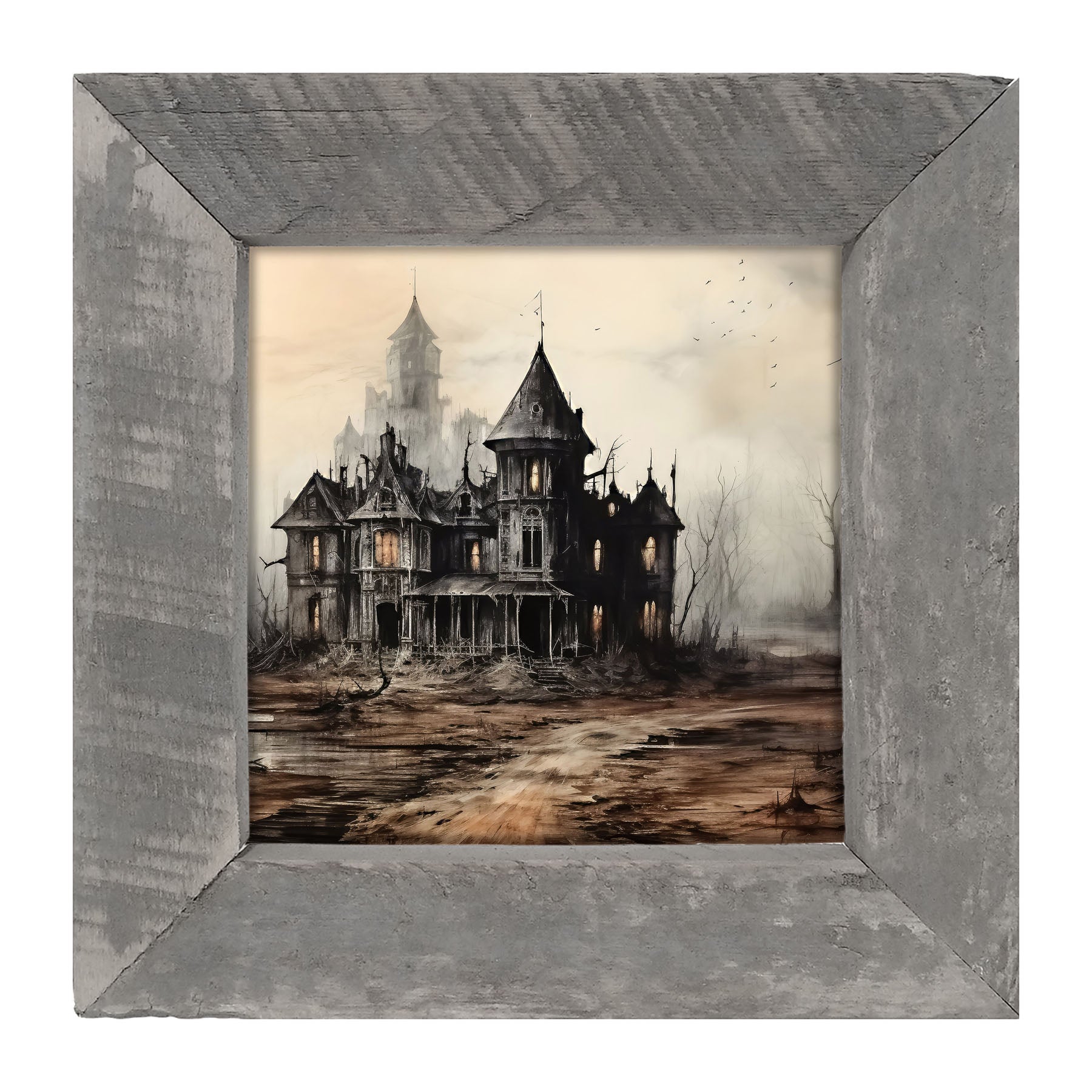 Ghostly houses - Framed art