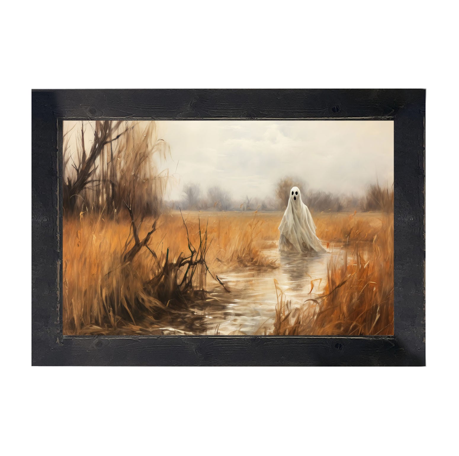 Ghost on a pathway - Framed art