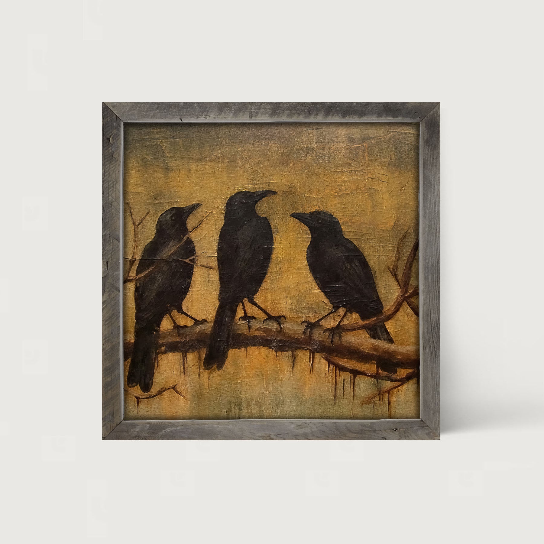 Black Birds - Framed art