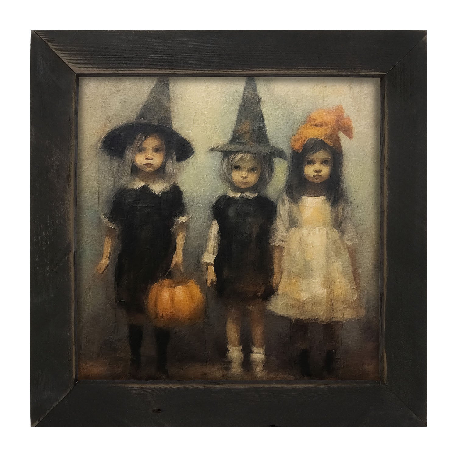 Trick or Treating Children - Framed Art