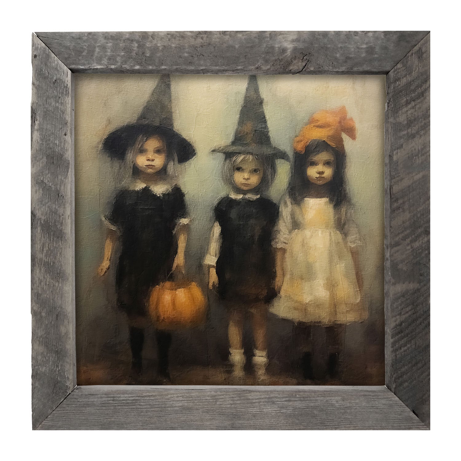 Trick or Treating Children - Framed Art