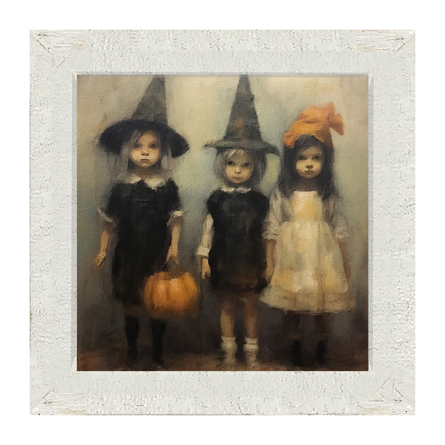 Trick or Treating Children - Framed Art