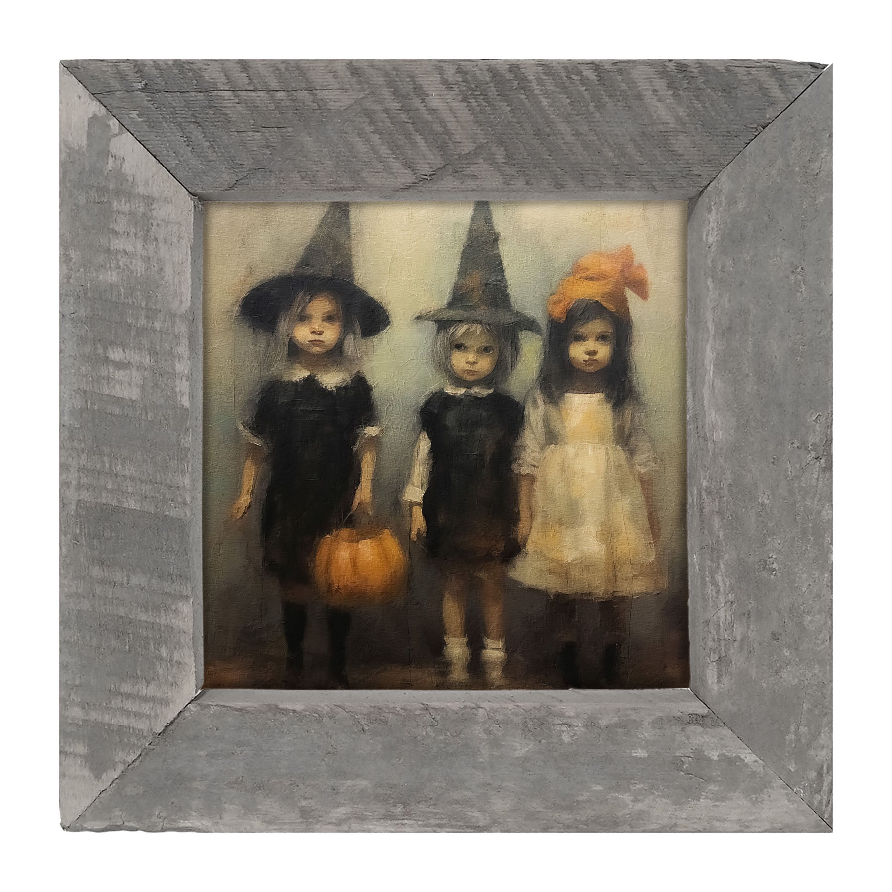 Trick or Treating Children - Framed Art