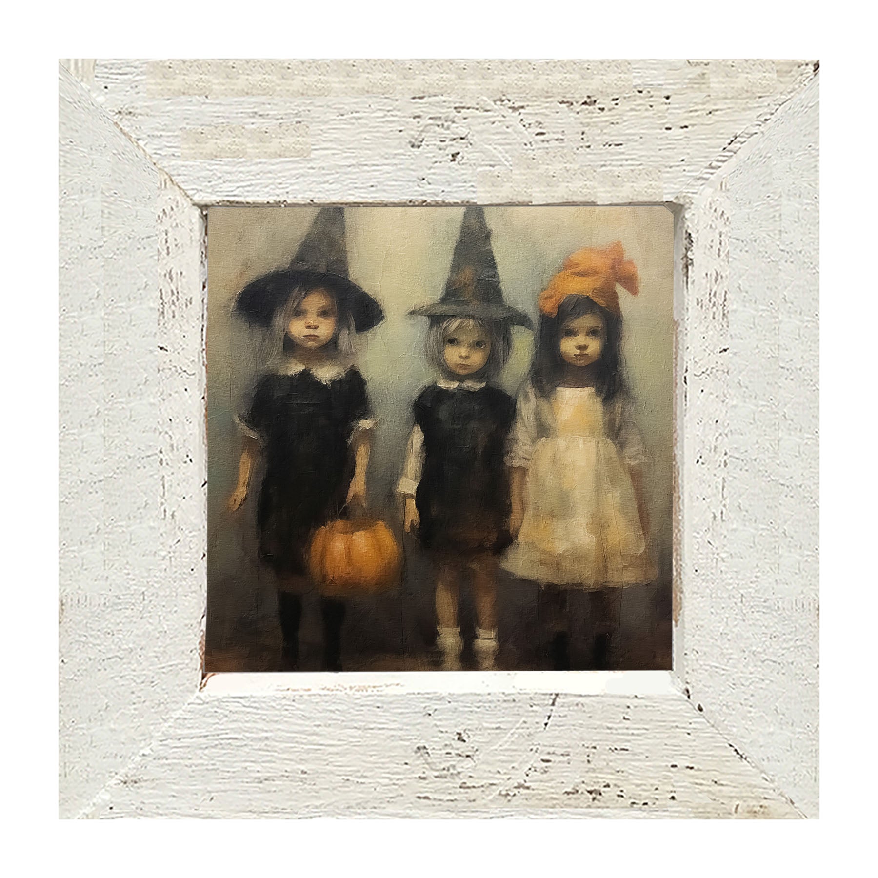 Trick or Treating Children - Framed Art