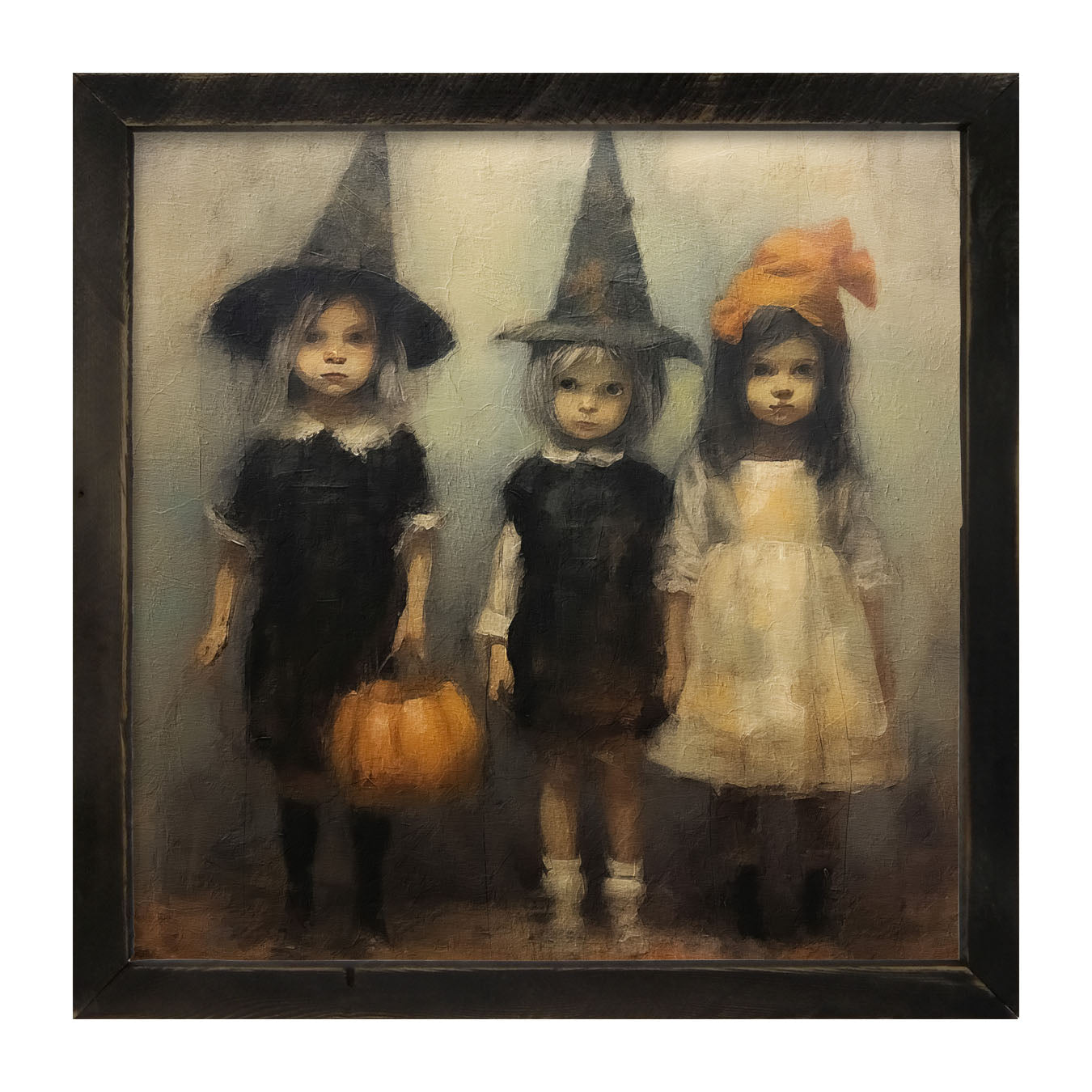 Trick or Treating Children - Framed Art