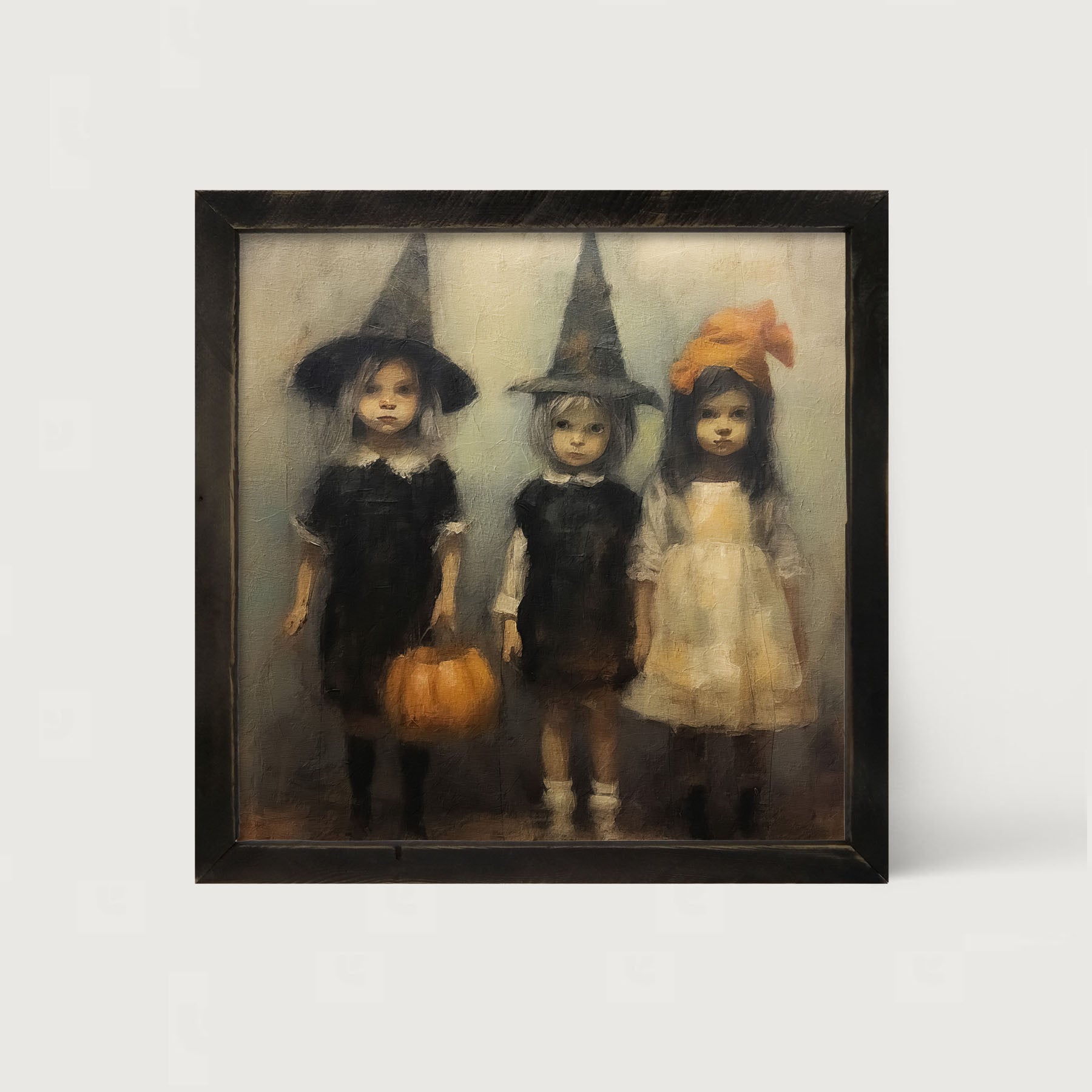 Trick or Treating Children - Framed Art