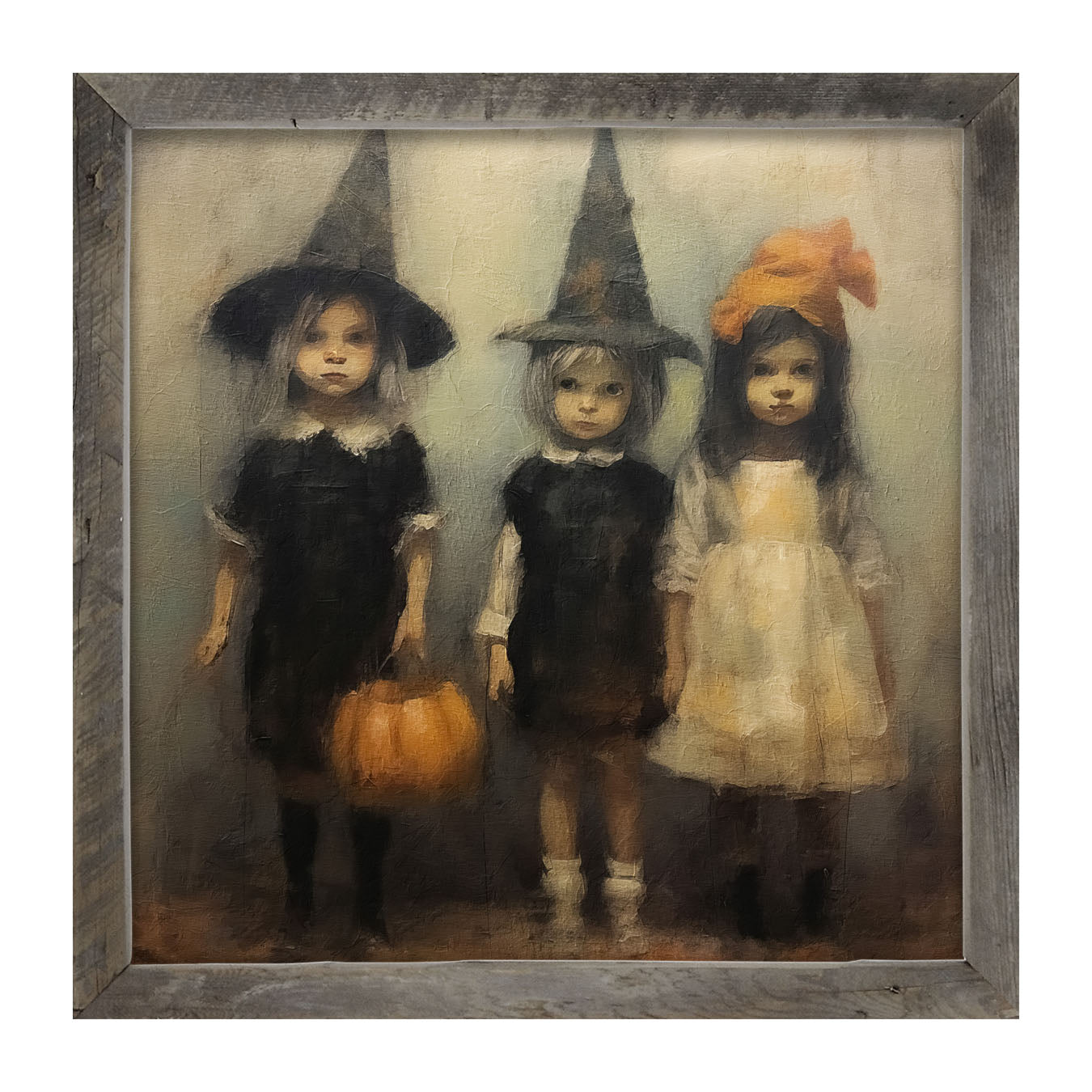 Trick or Treating Children - Framed Art