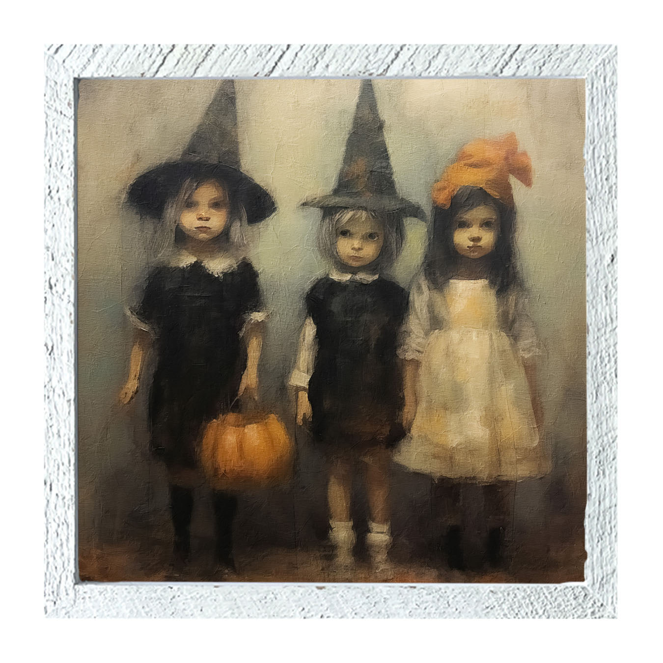 Trick or Treating Children - Framed Art