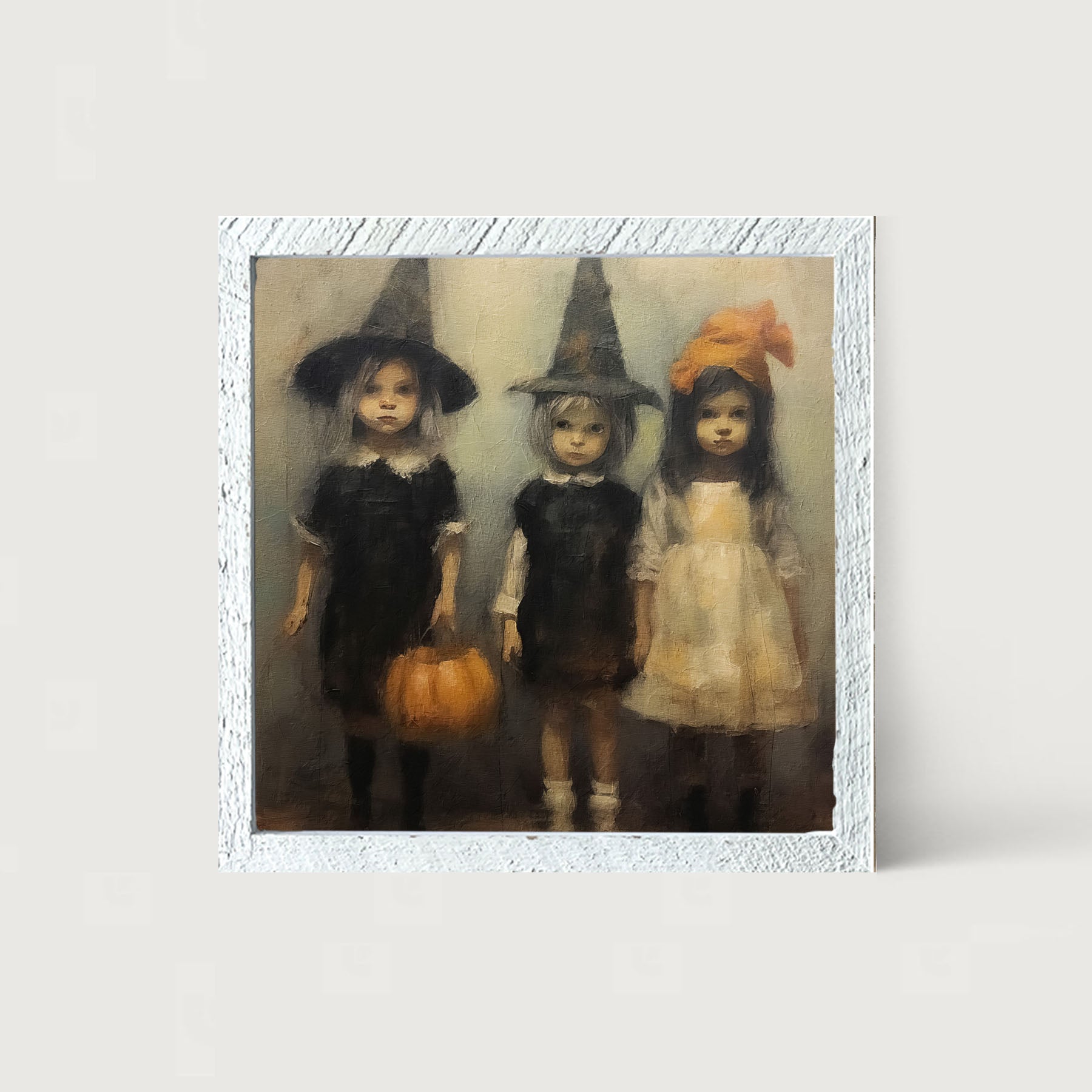 Trick or Treating Children - Framed Art