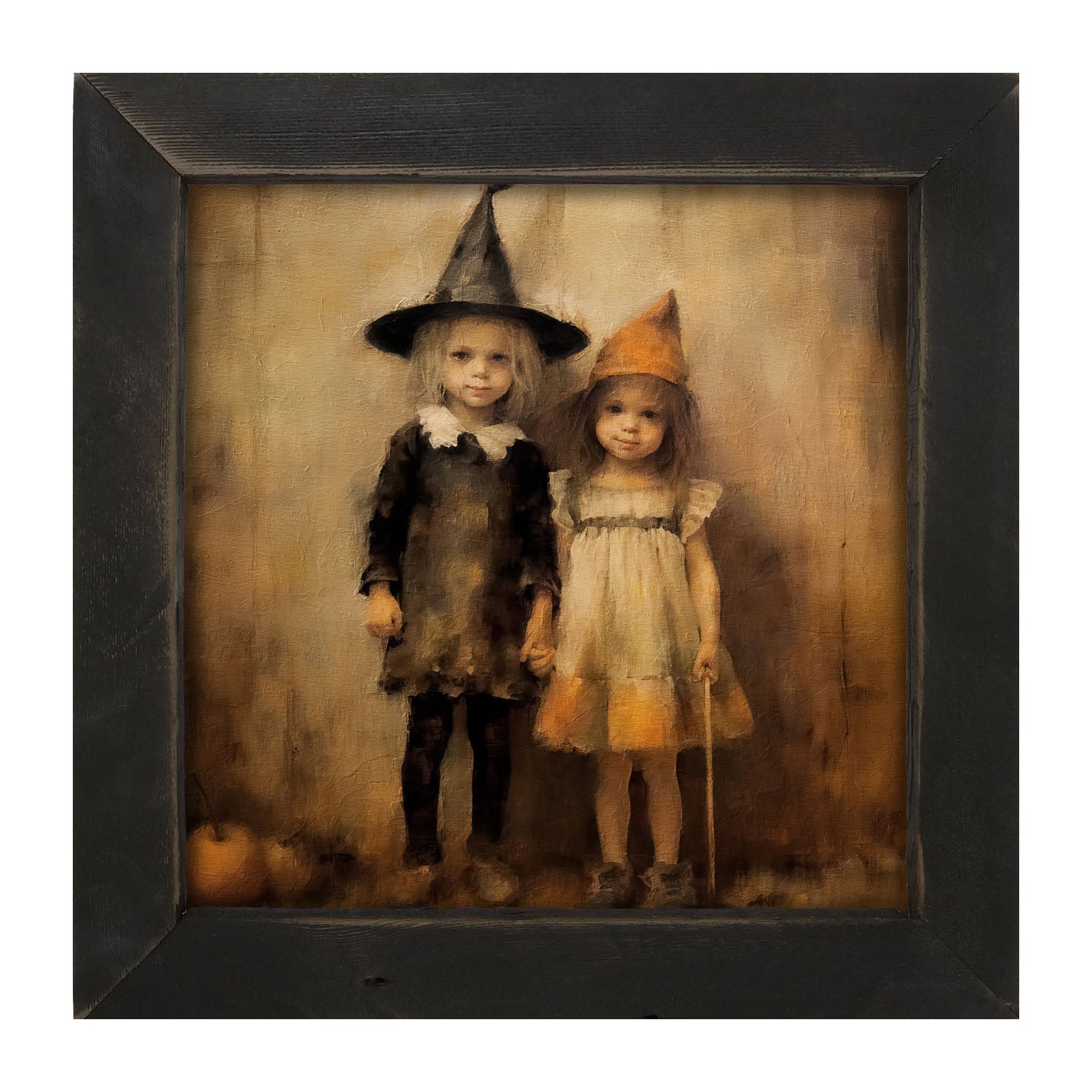 Halloween Sisters - Framed art