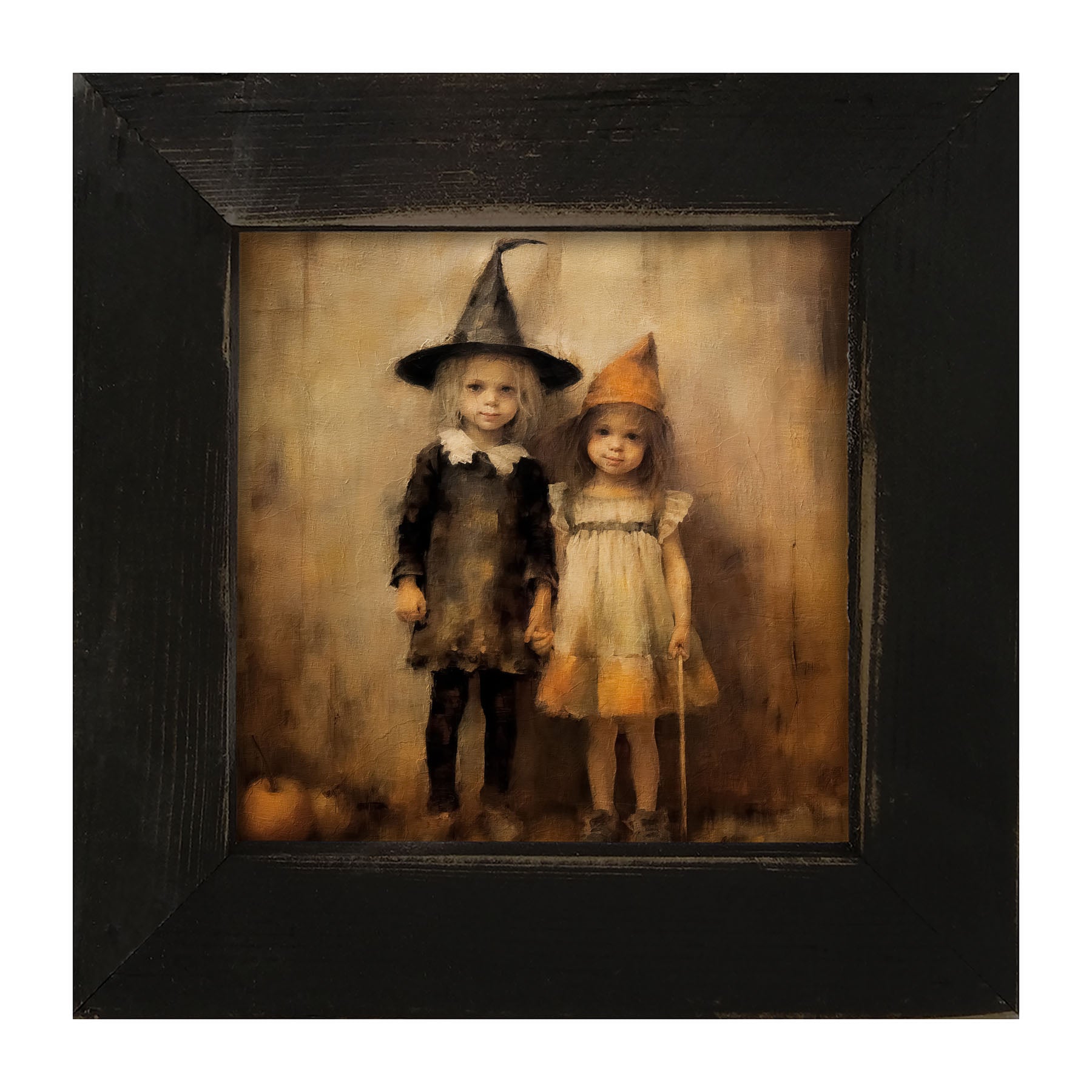 Halloween Sisters - Framed art
