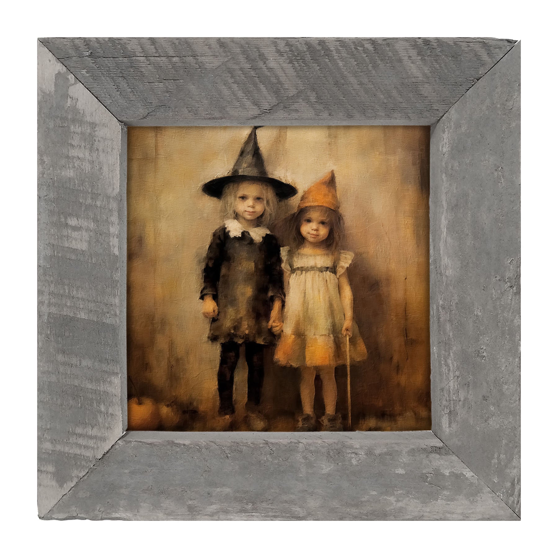 Halloween Sisters - Framed art