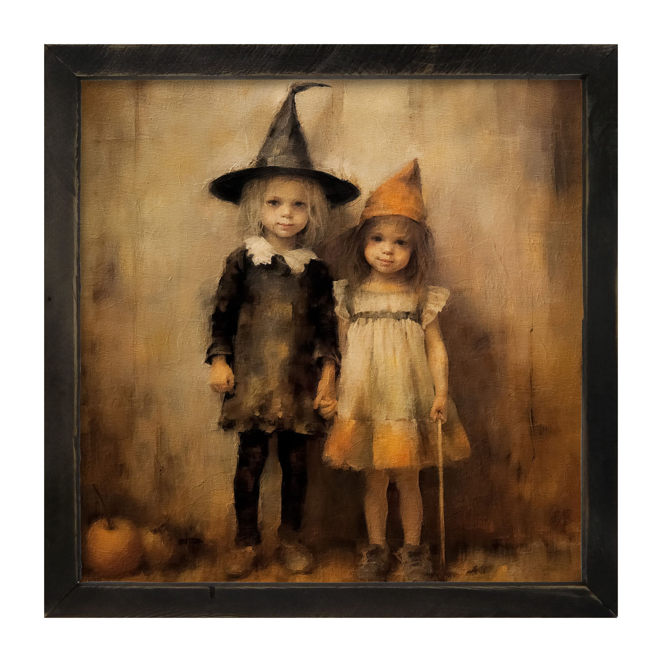 Halloween Sisters - Framed art